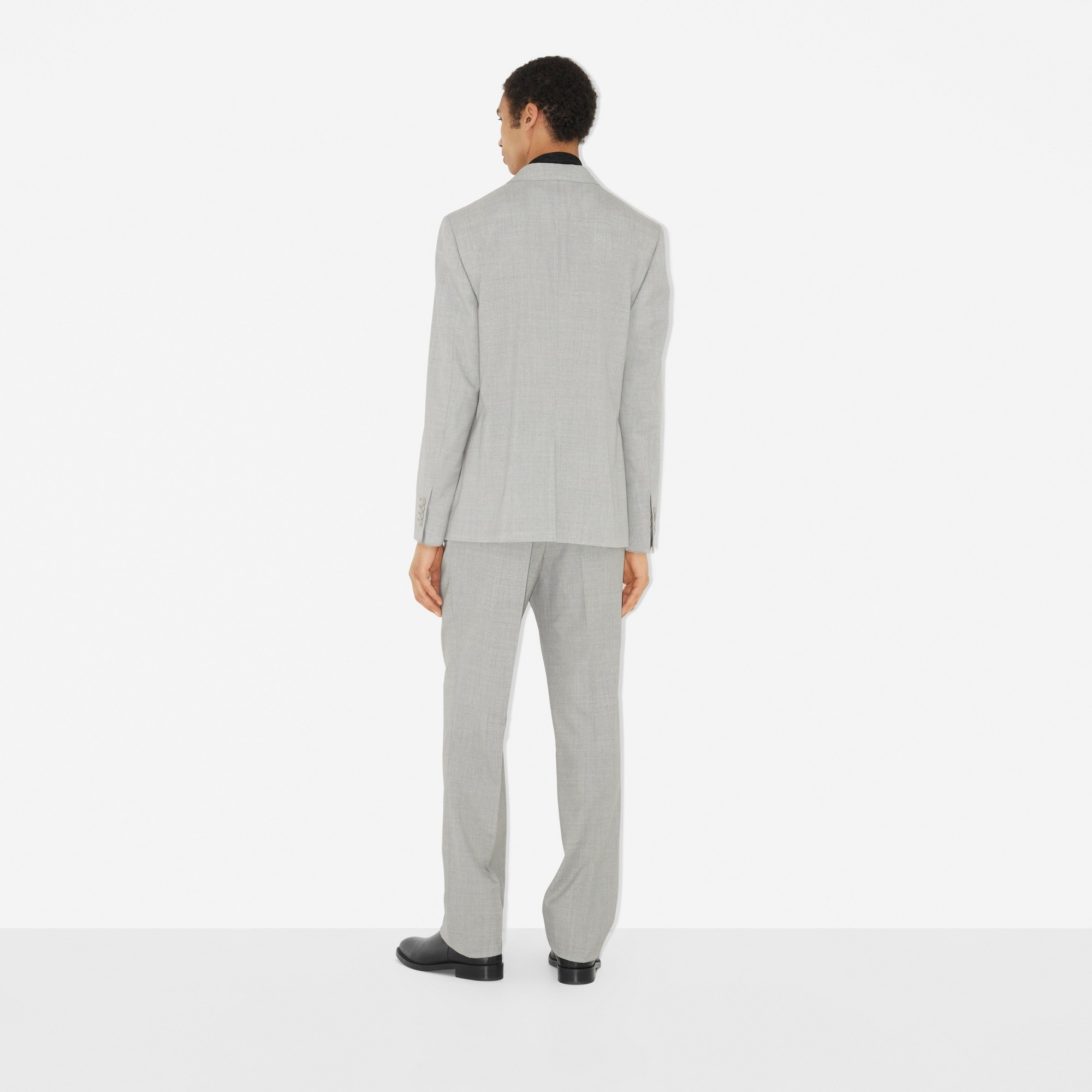 Classic Fit Wool Tailored Trousers - 4