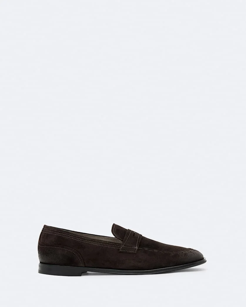 JULES HAND-STITCHED SUEDE LOAFERS - 1