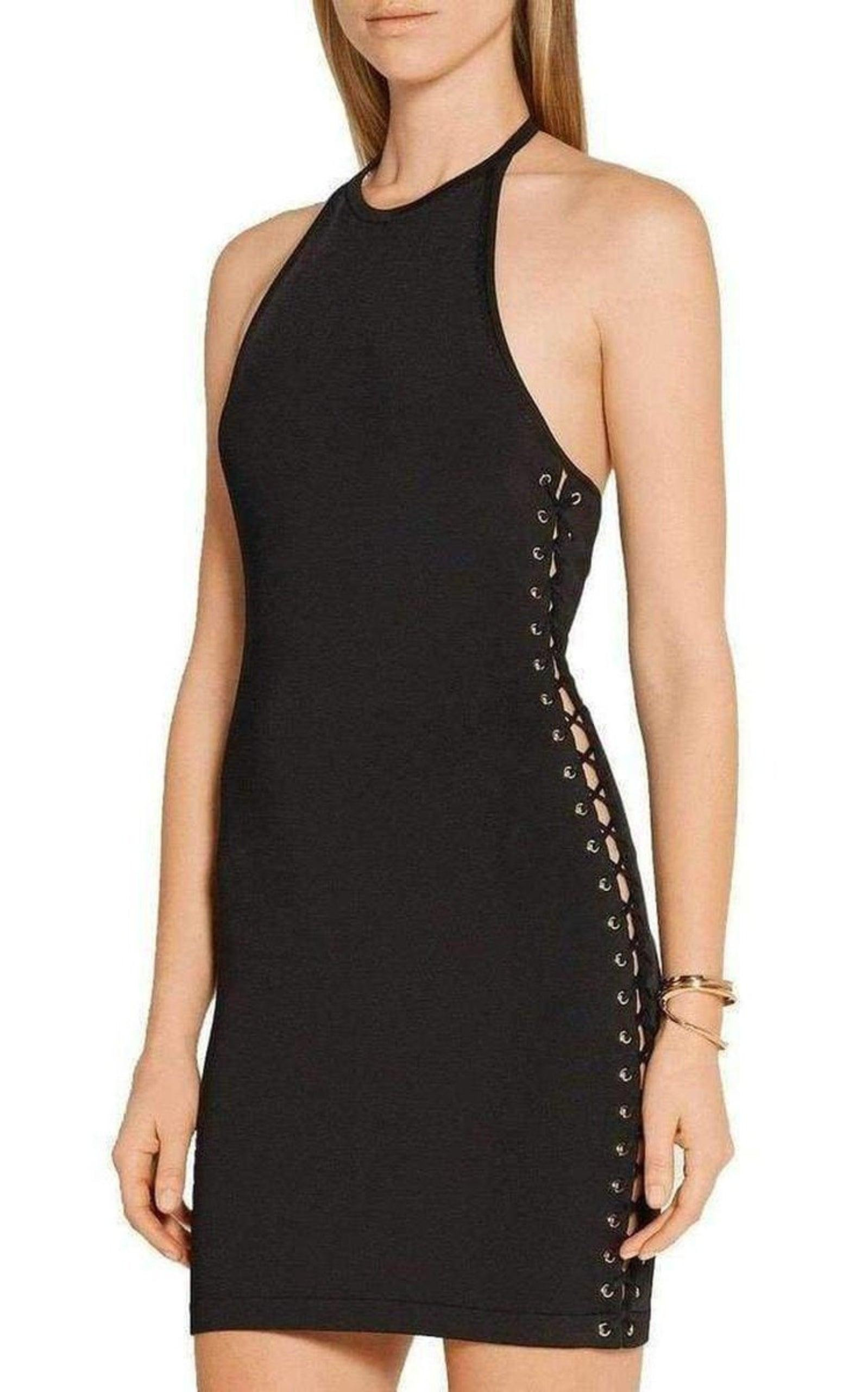 Halter Neck Mini Dress - 3