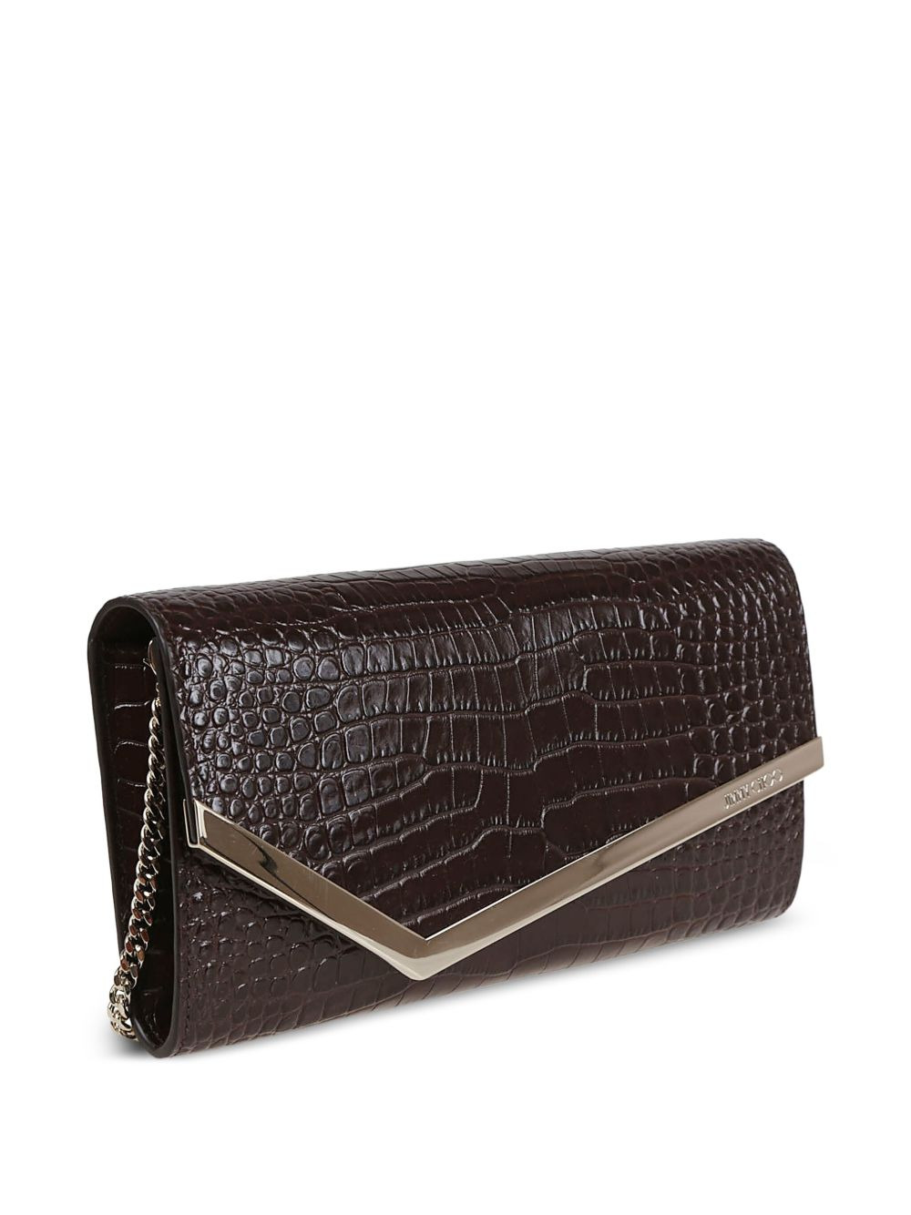 crocodile-effect clasp bag - 2