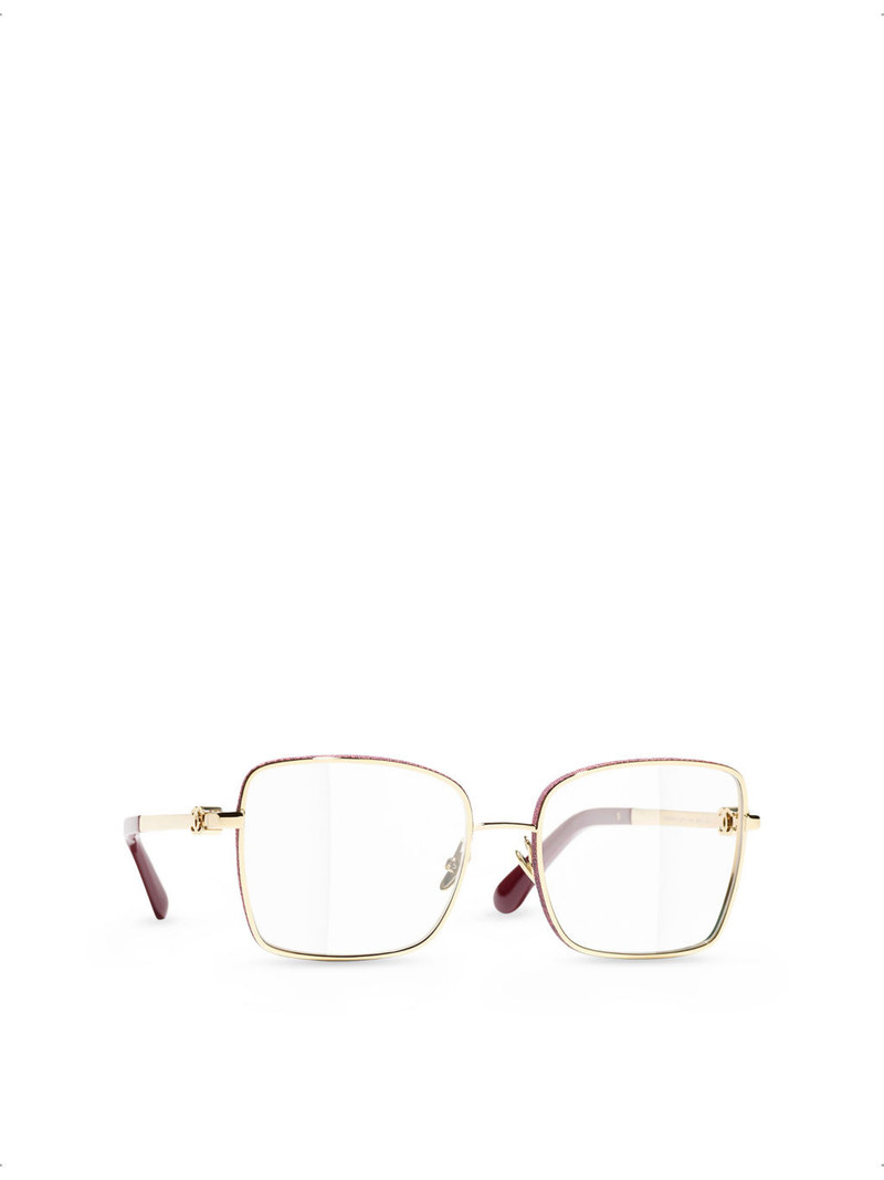 CH2219 Rectangle Metal Clear Optical Glasses 3