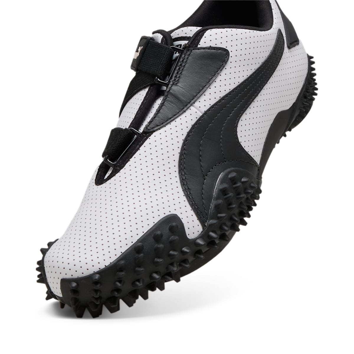 PUMA Mostro Perforated Leather 'White Black' 397331-01 - 5