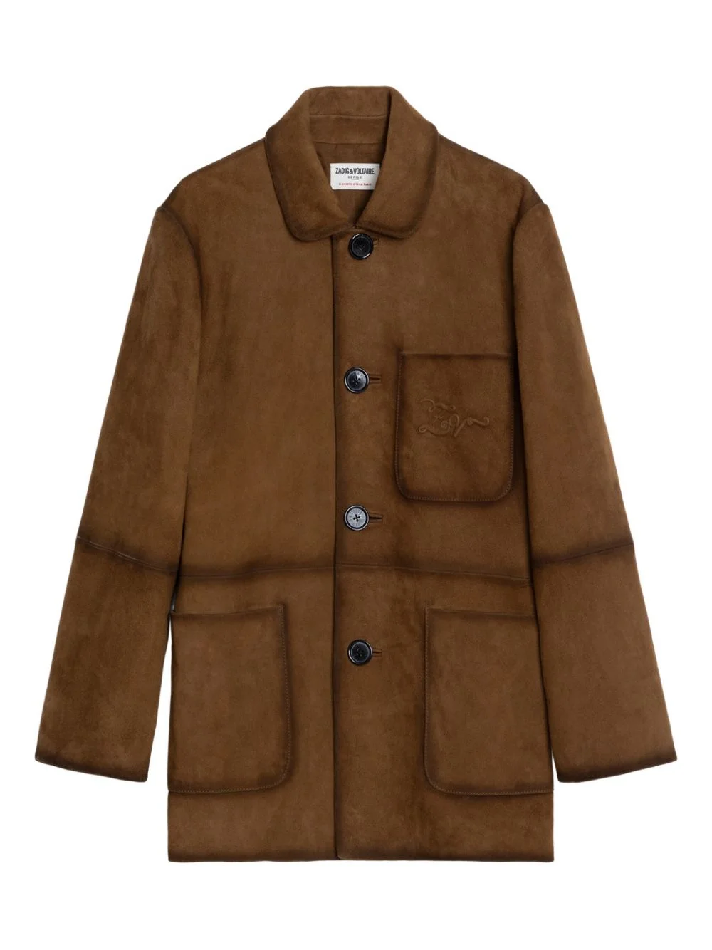 Venezia pocket suede jacket - 1