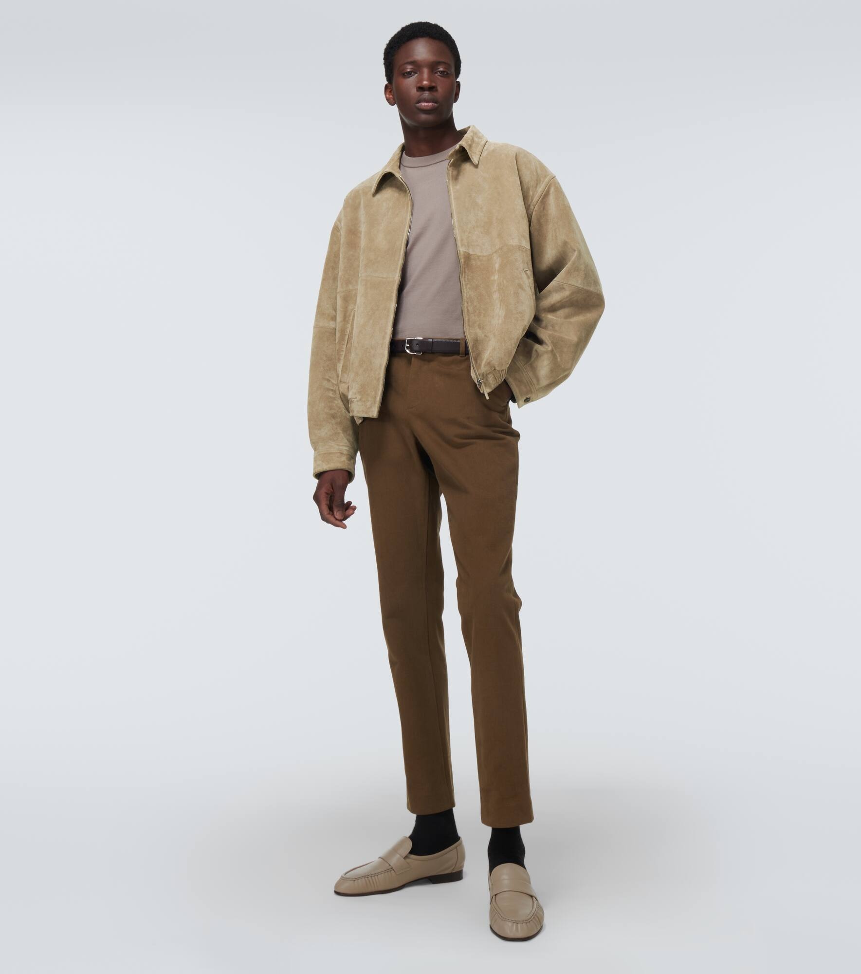 The Row Ronan suede blouson jacket mytheresa REVERSIBLE