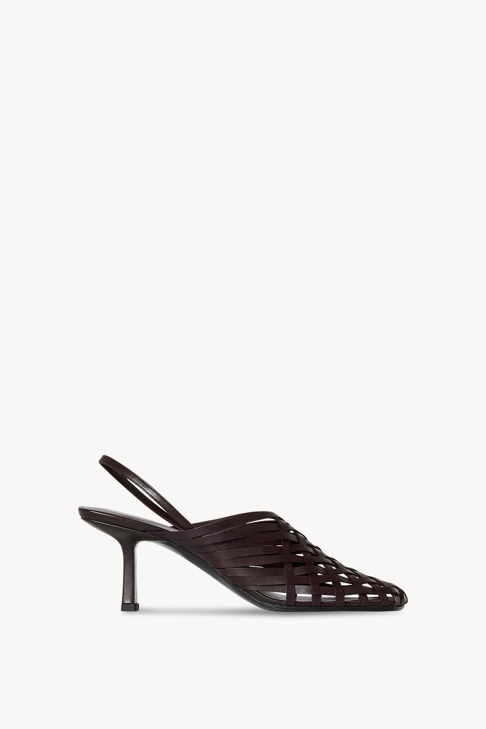 Woven Mule in Vegetable-Tanned Leather - 1