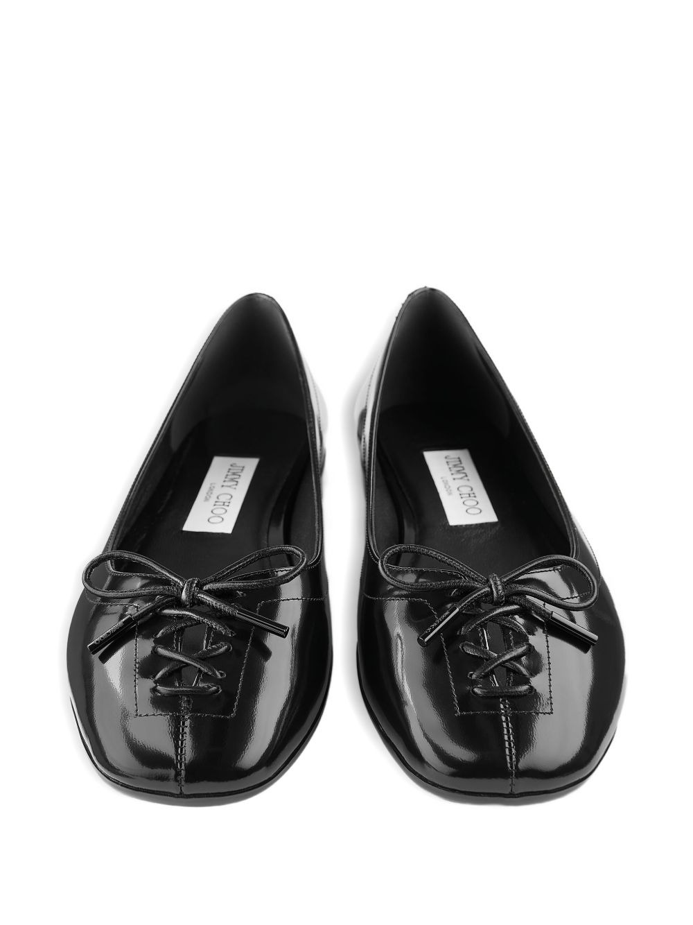 Scarlett lace-up bow ballerina flats - 4
