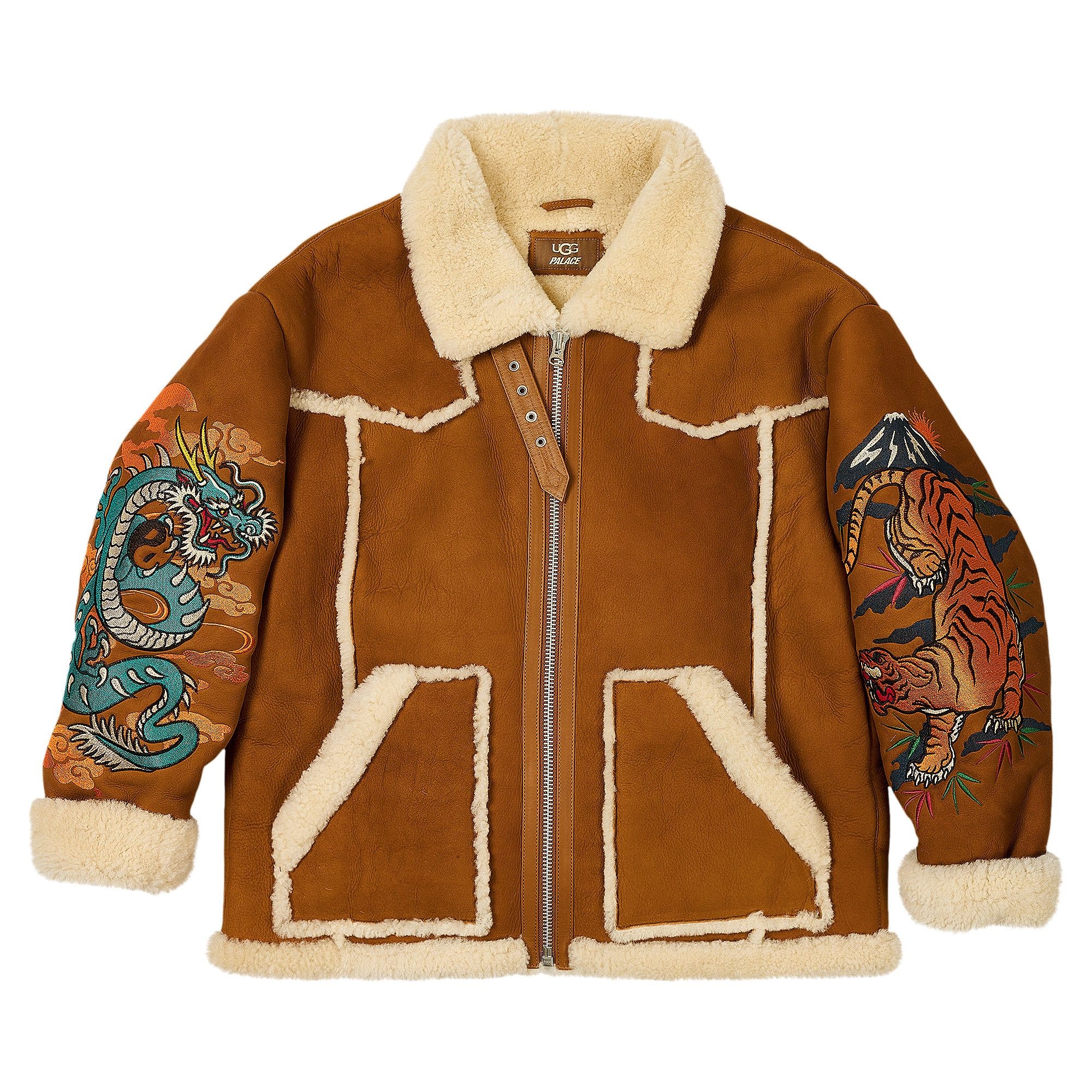 Palace x Ugg Shearling Jacket 'Chestnut' - 1
