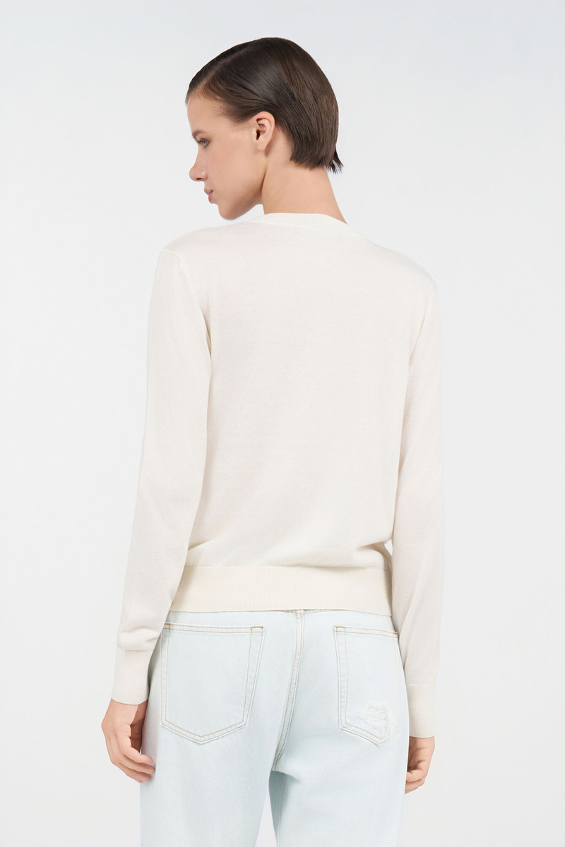 Sweater with gold buttons 4