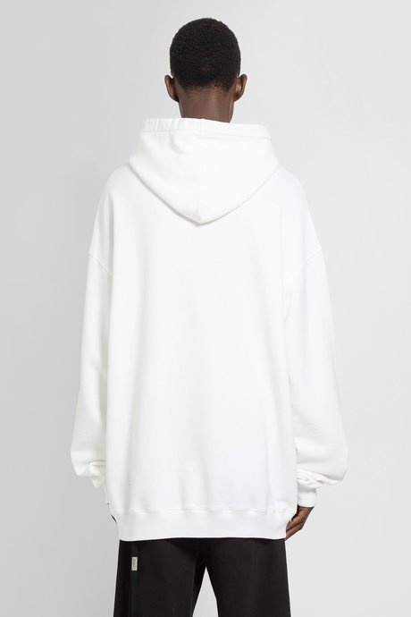 Ann demeulemeester men's white roeland high comfort hoodie - 3