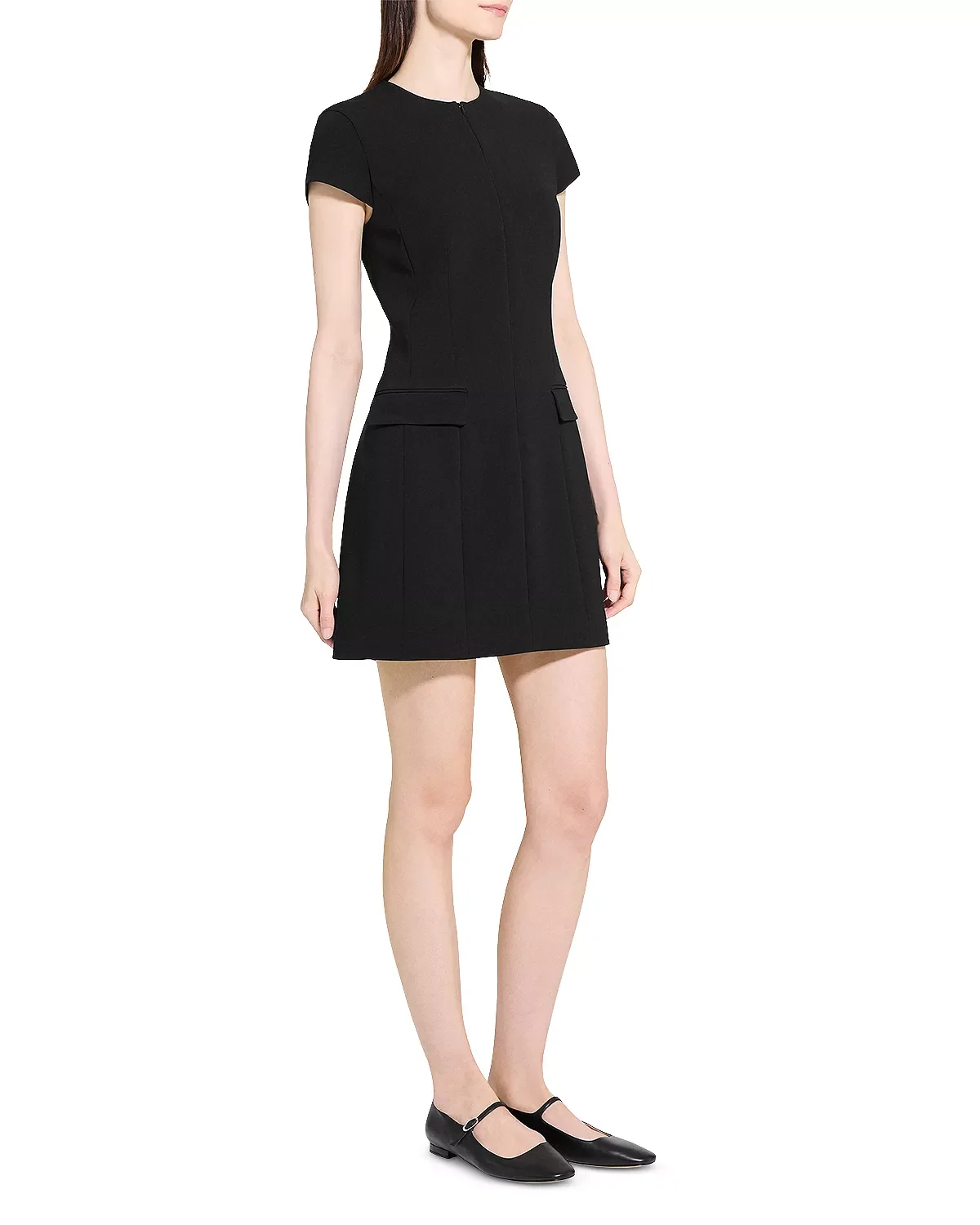 Tailored Zip Front Dress - 1