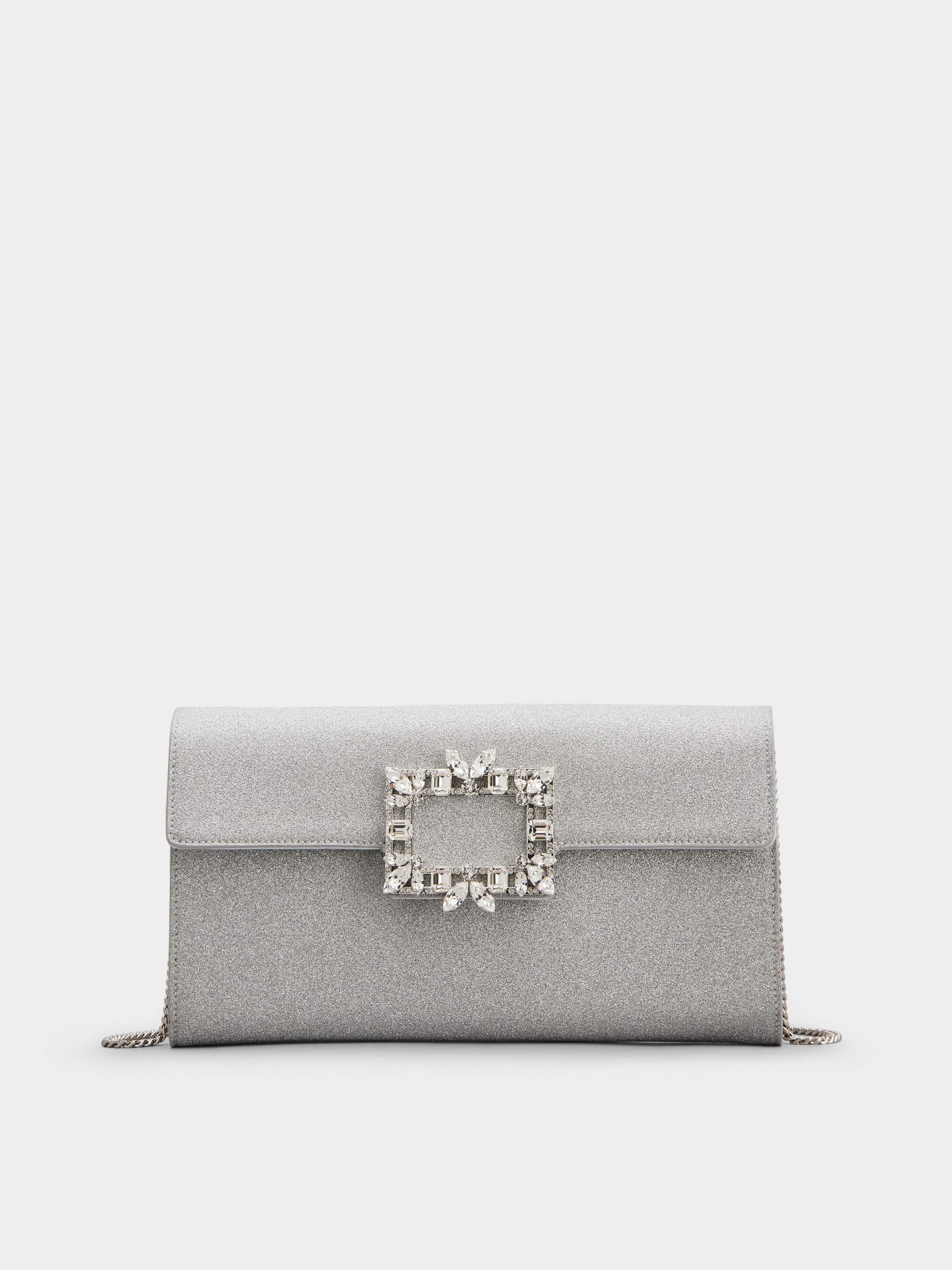 Broche Vivier Buckle Clutch in Fabrics - 1