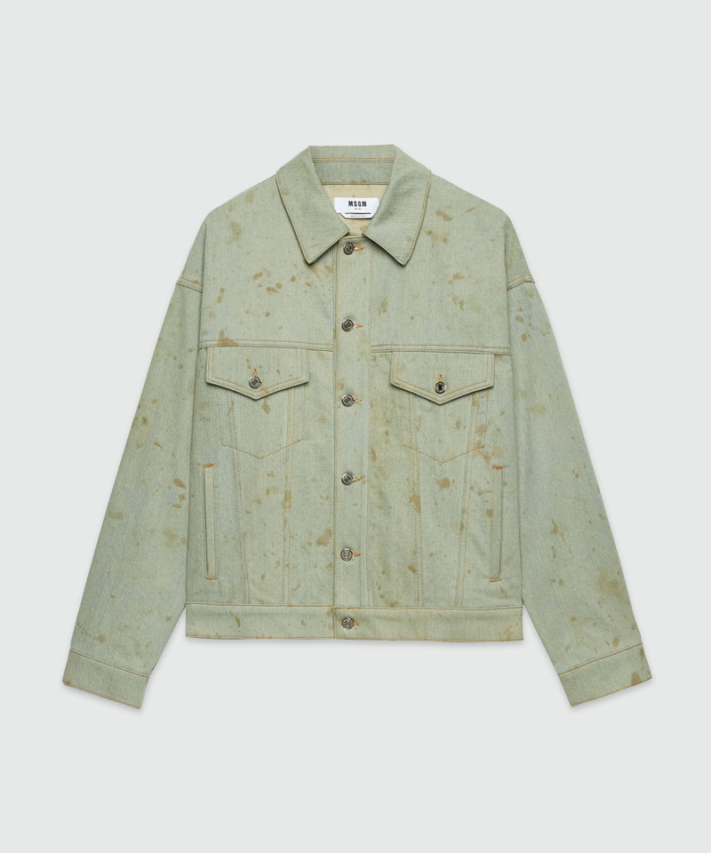 Tea-dyed denim jacket - 1