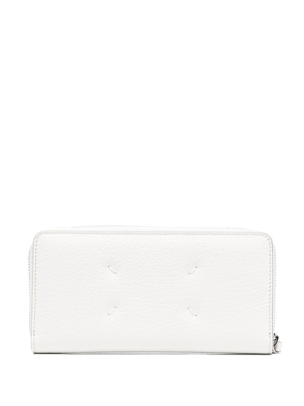 four-stitch logo zip-around wallet - 2