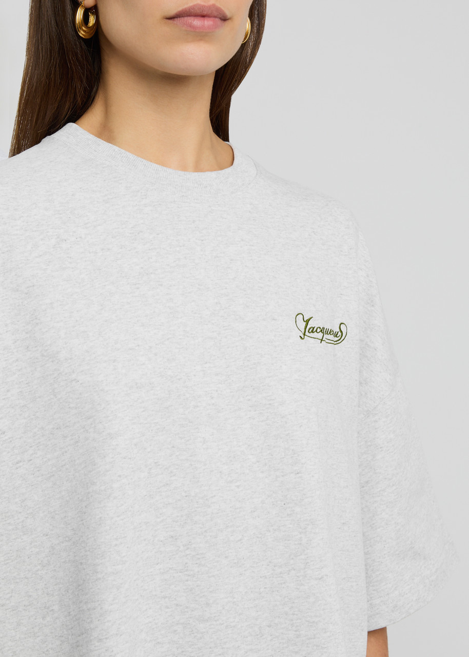 Jacquemus Le T-shirt Corto Logo-embroidered Cotton T-shirt - 5