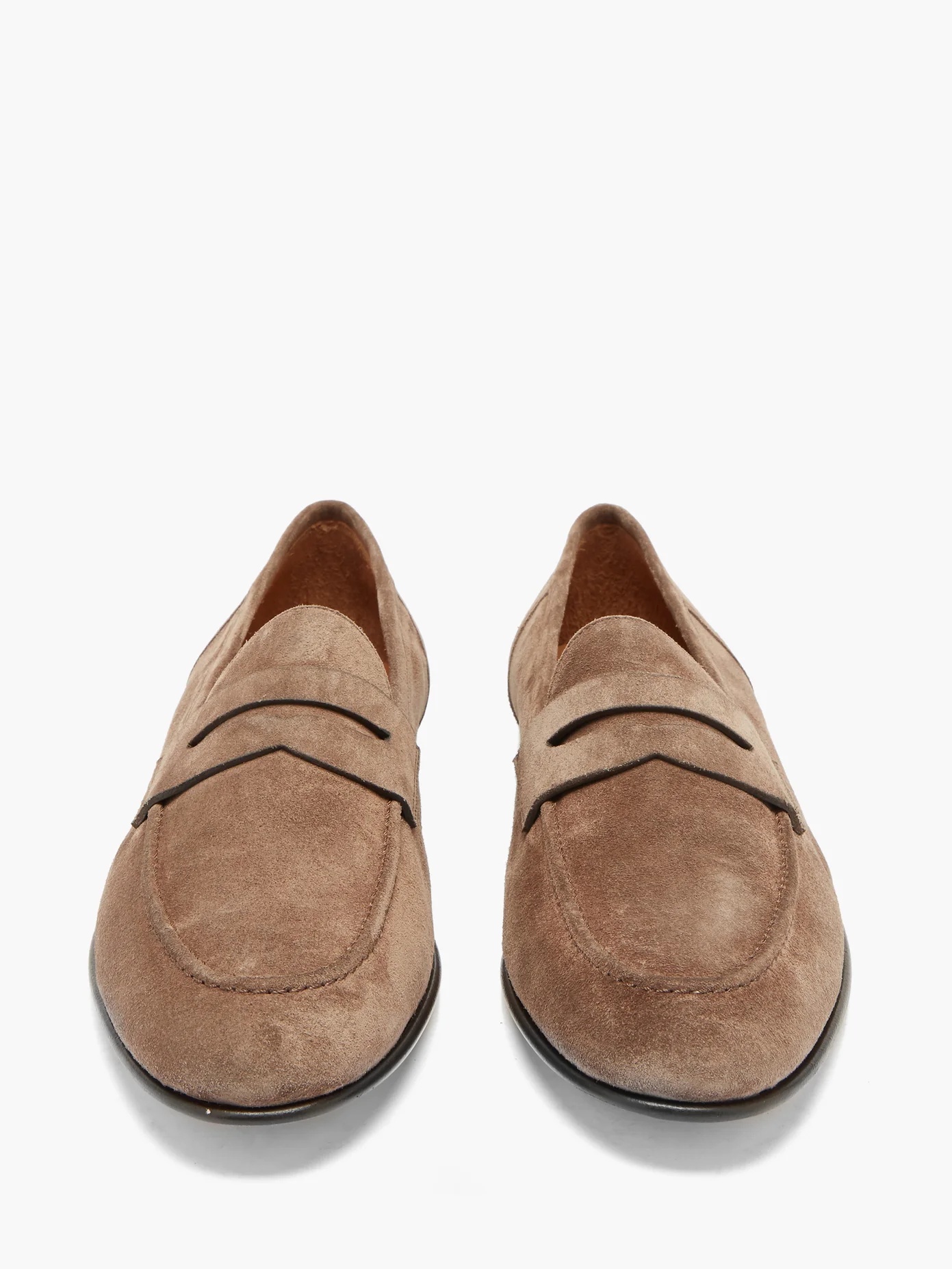 Suede penny loafers - 5