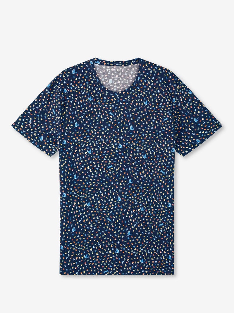 Men's T-Shirt Robin 12 Pima Cotton Navy - 1