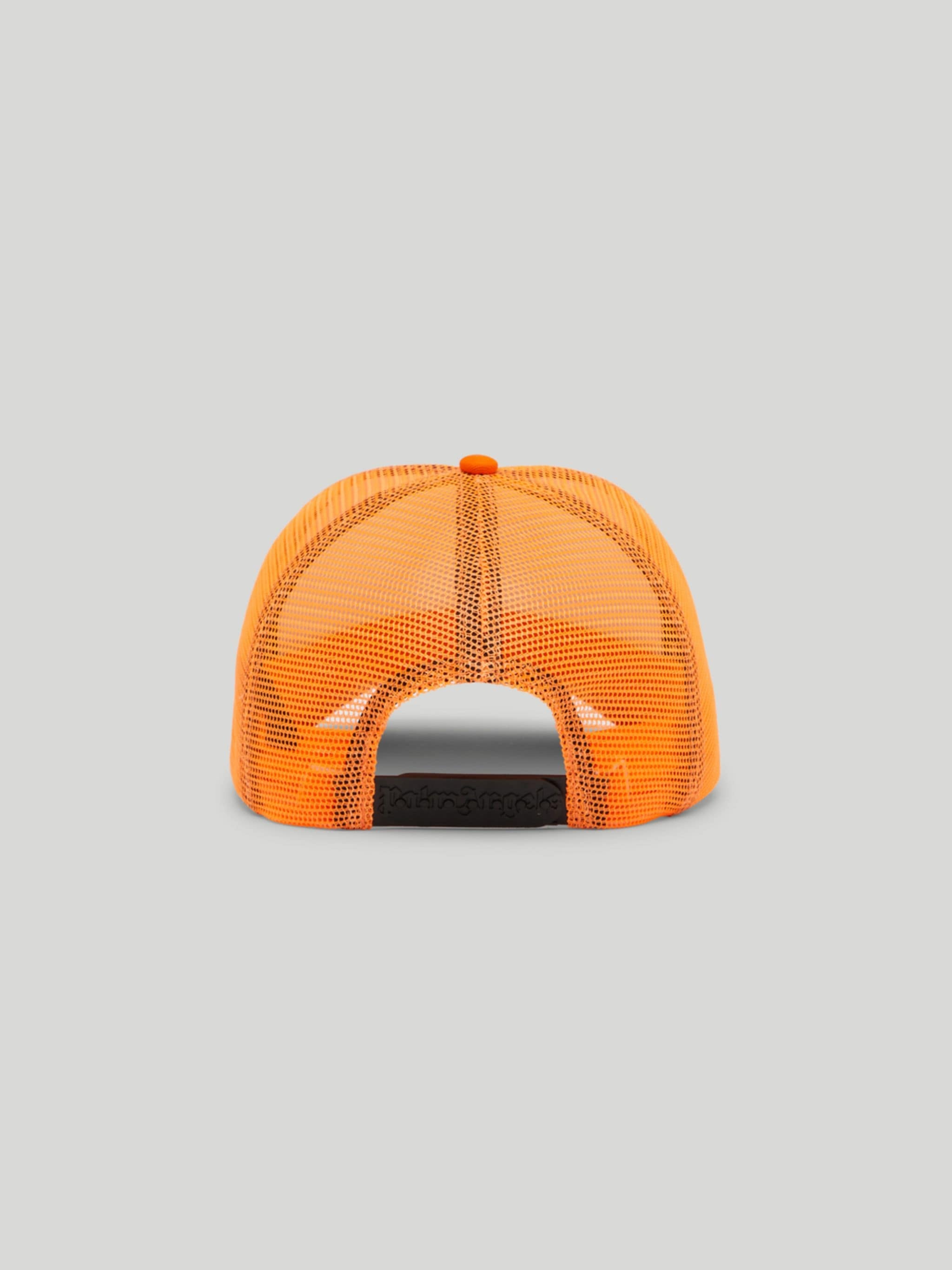 ORANGE PALM TRUCKER HAT - 4