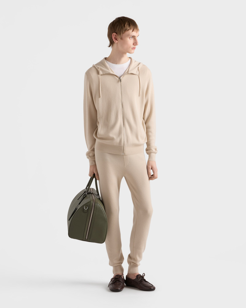 Prada Cashmere hoodie cardigan outlook