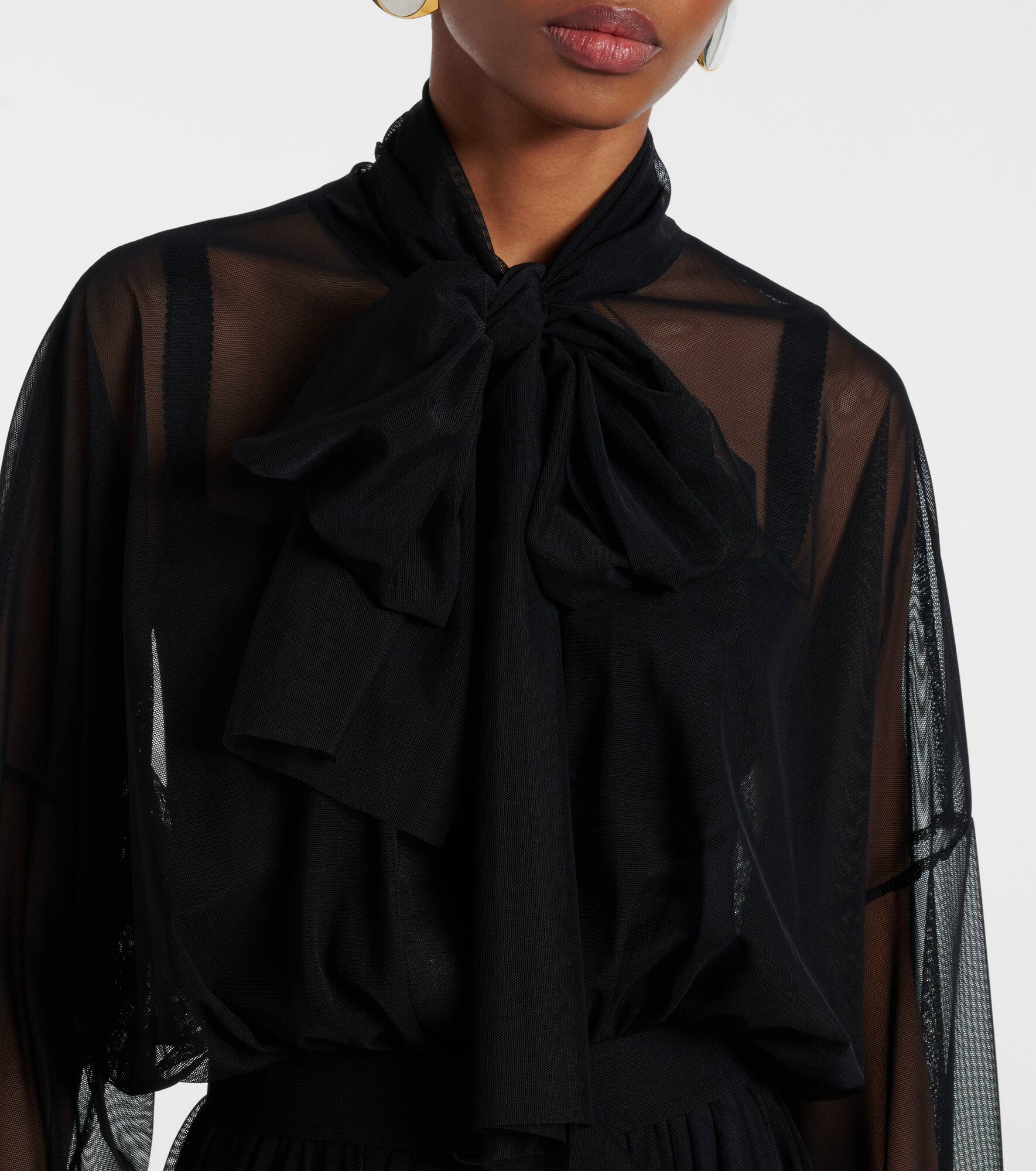 Bow-detail flared gown - 4