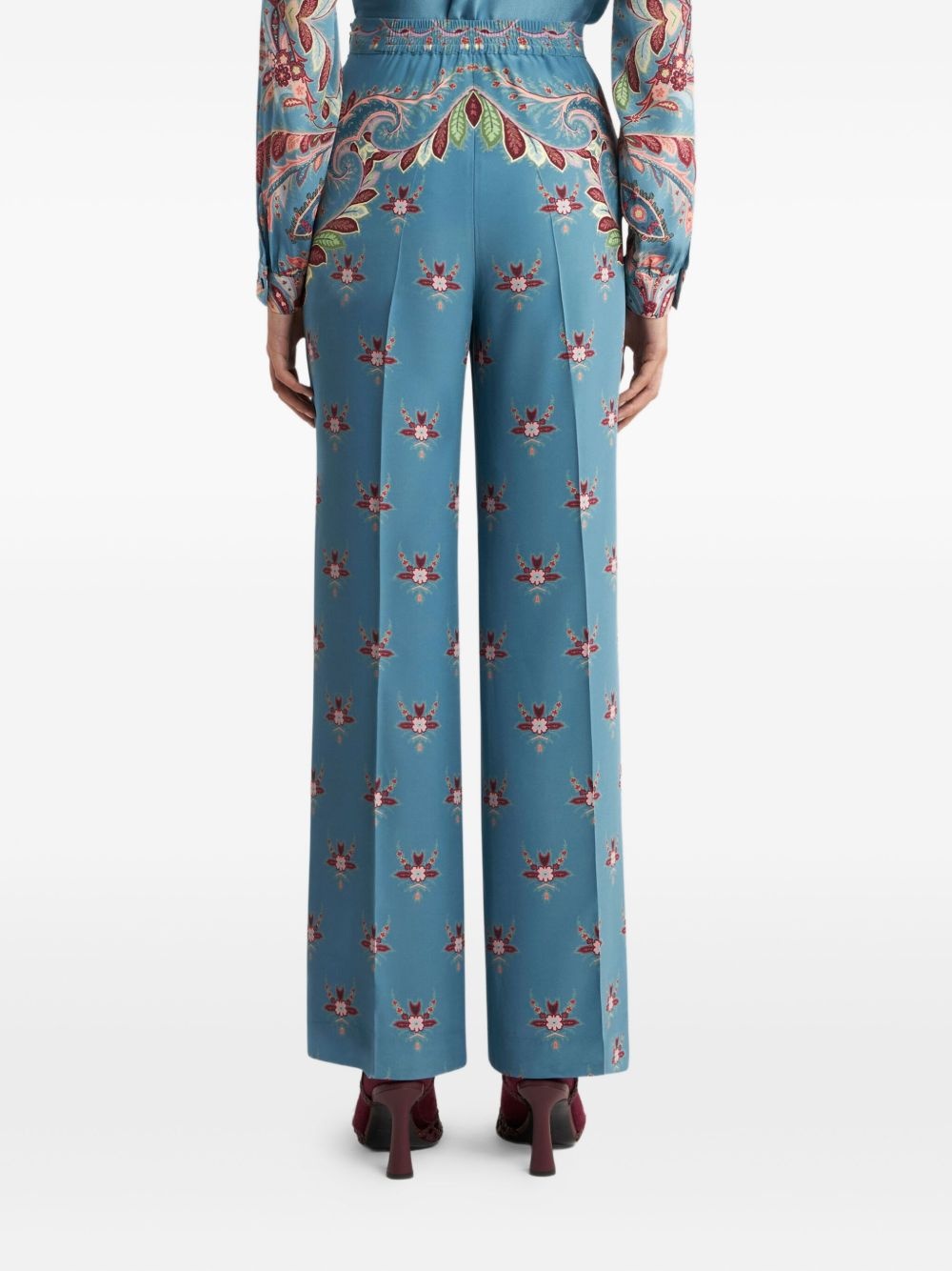 floral-print trousers - 4
