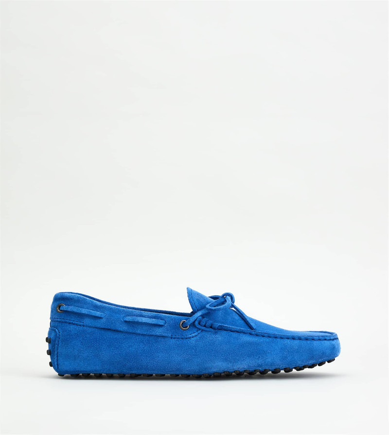 GOMMINO DRIVING SHOES IN SUEDE - BLUE - 1