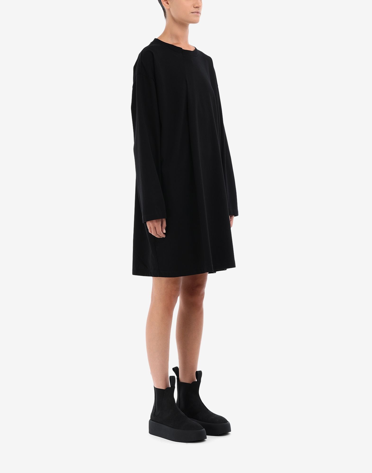 Pleat sweatshirt dress - 3