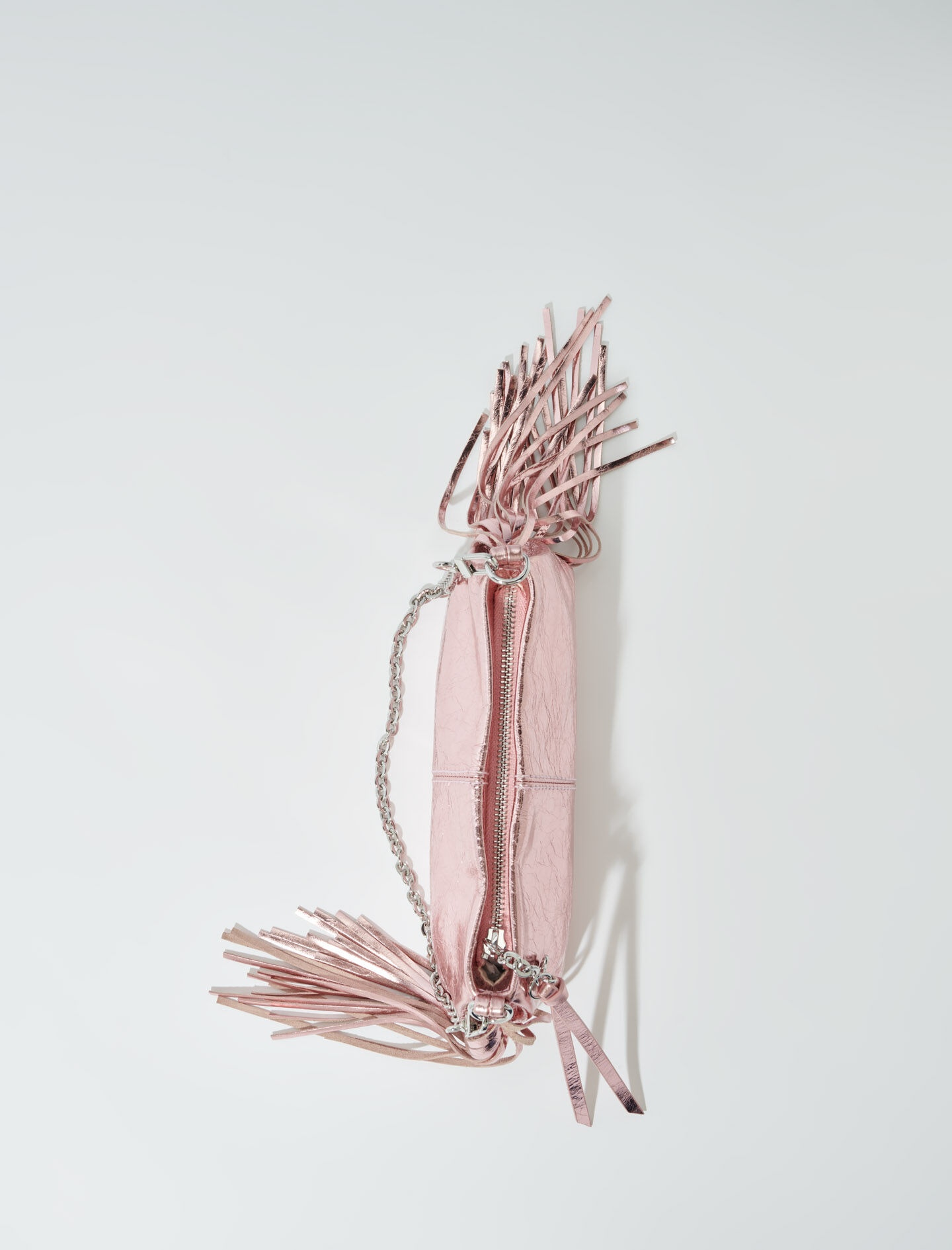 Metallic leather Miss M clutch bag - 3