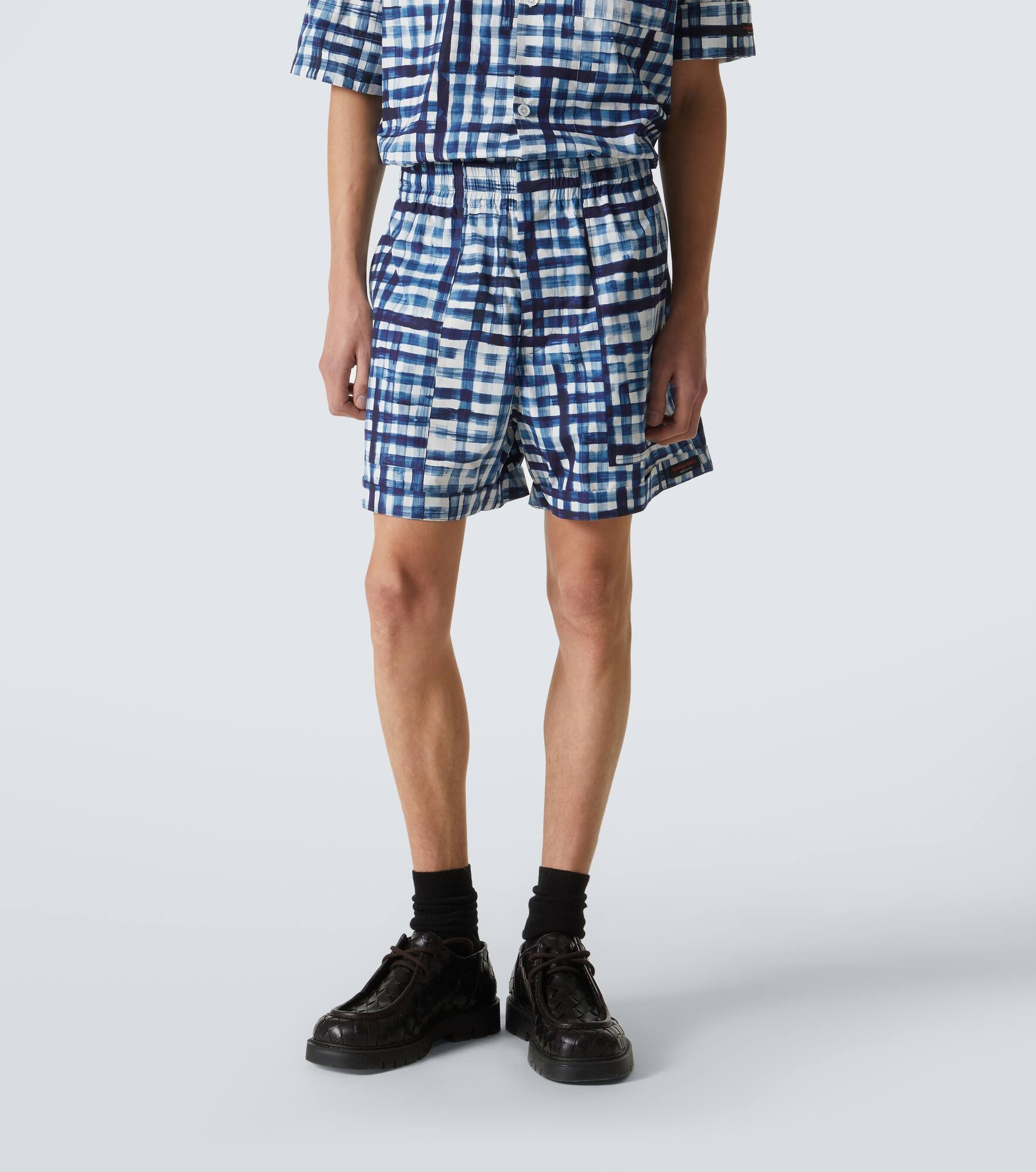 Gingham cotton Bermuda shorts - 3