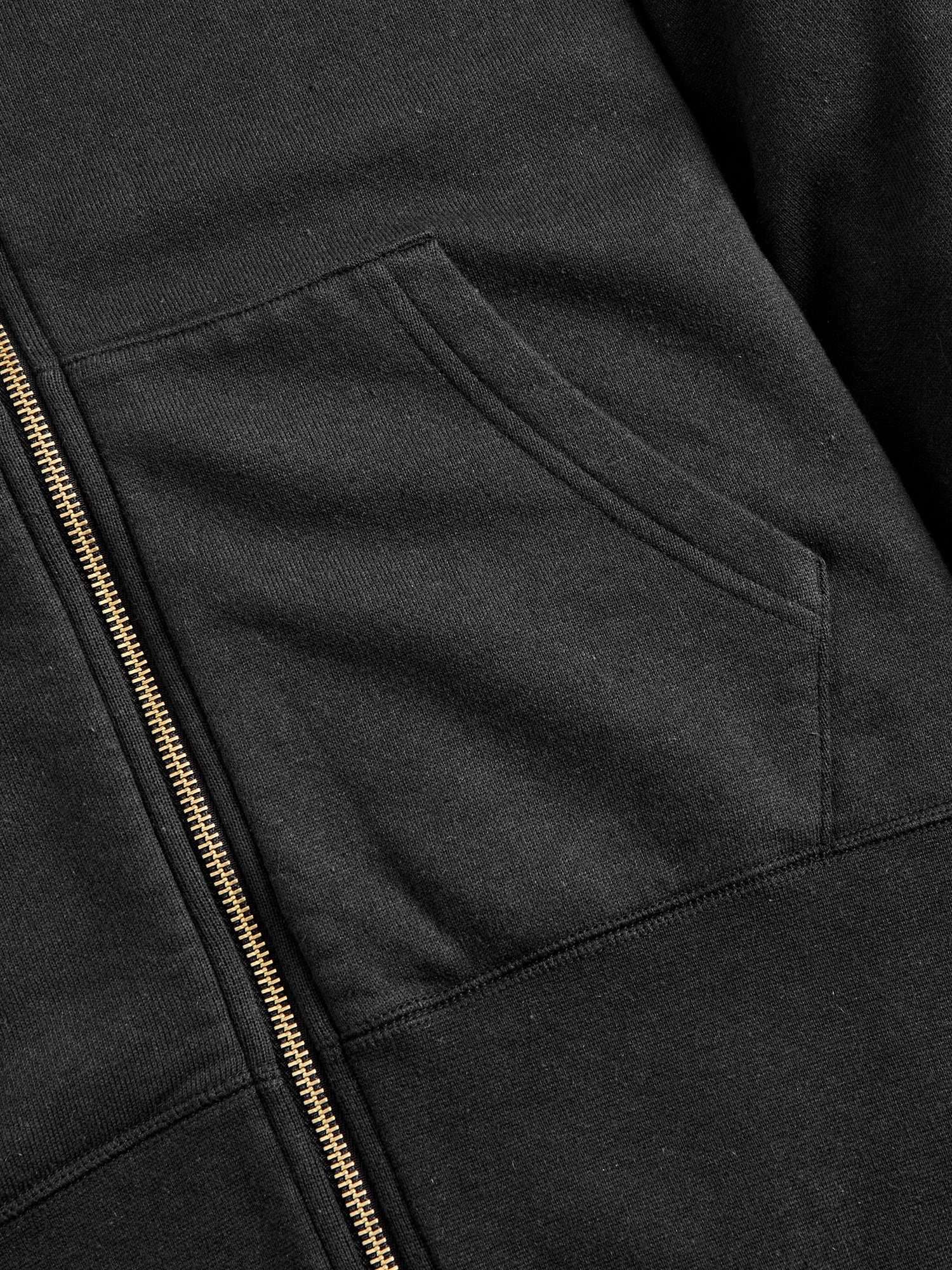 Court Zip Hoodie C/WS in Black - 4