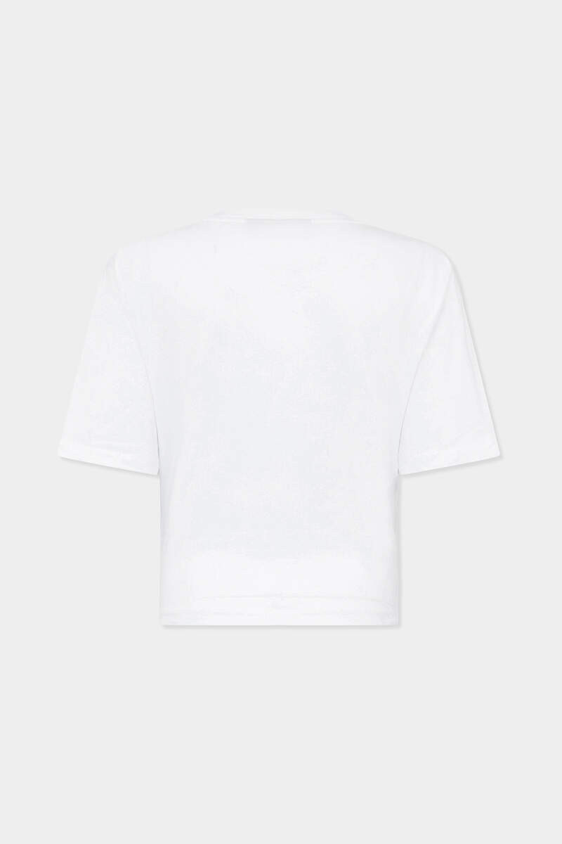 DSQUARED2 WILD2 CROPPED BREEZY FIT T-SHIRT outlook