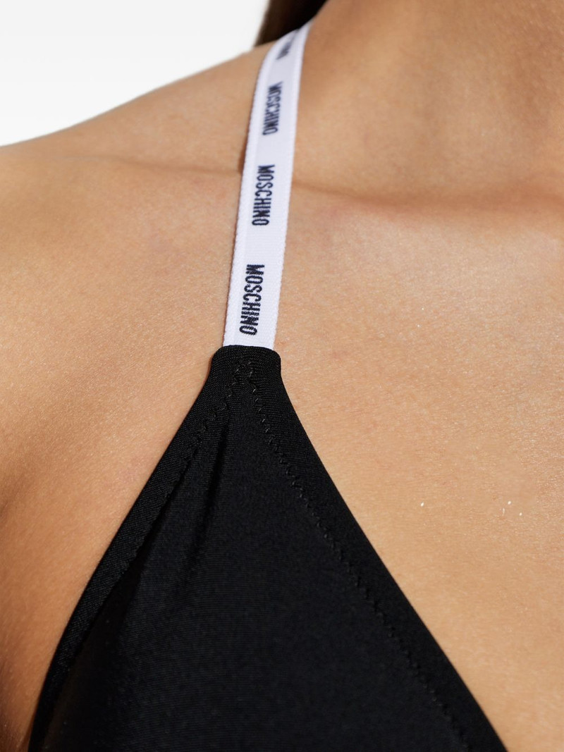 Moschino logo-detail bikini top outlook