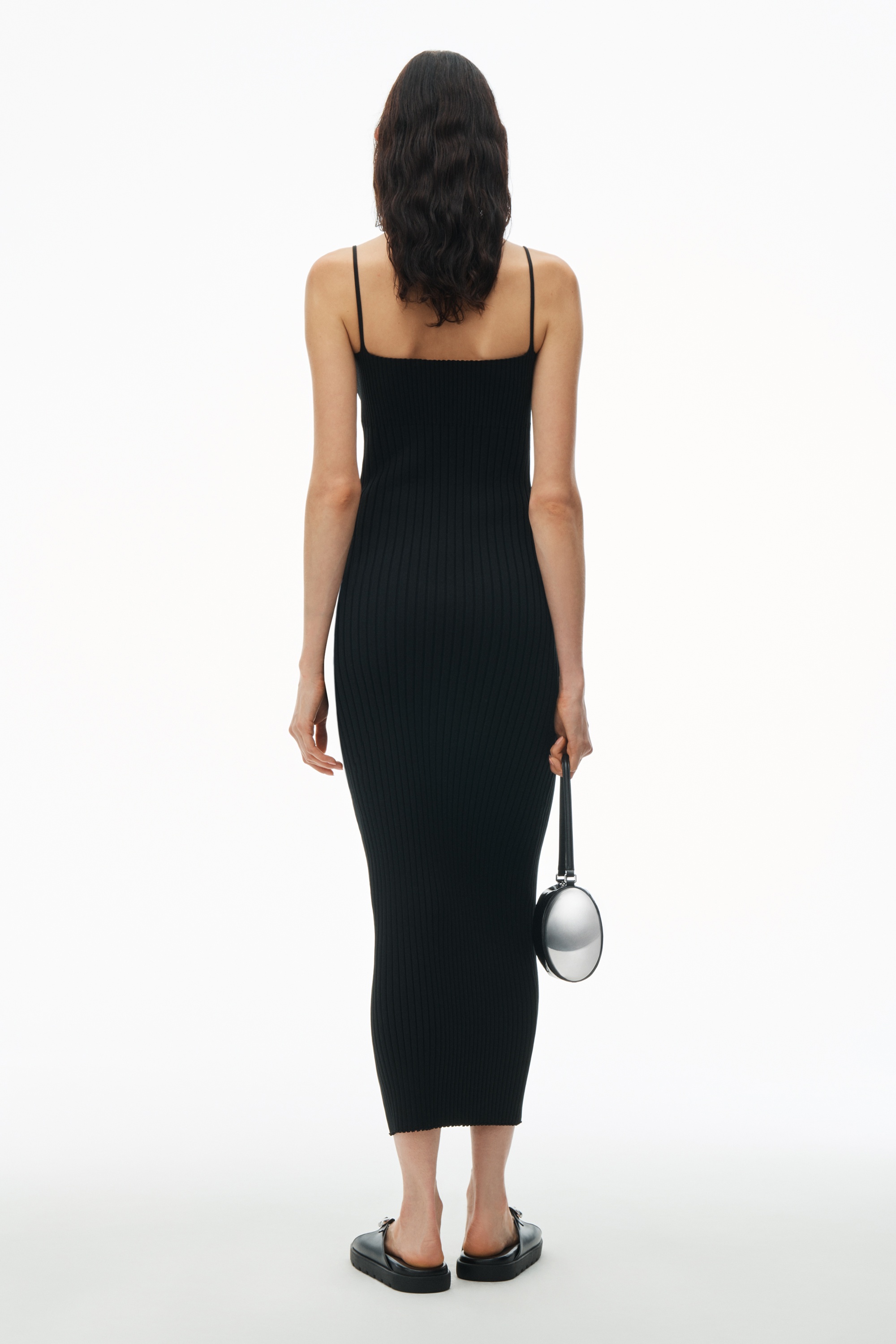 Logo Maxi Dress in Techno Rib Knit - 4