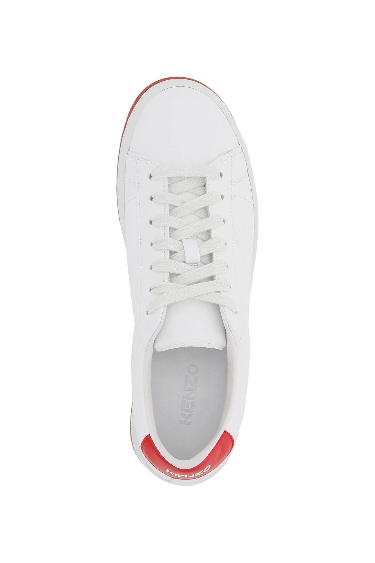 KENZO KOURT LEATHER SNEAKERS - 3