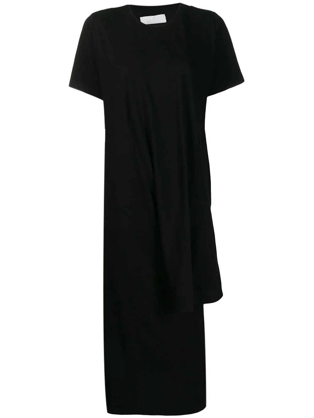 asymmetric T-shirt dress - 1