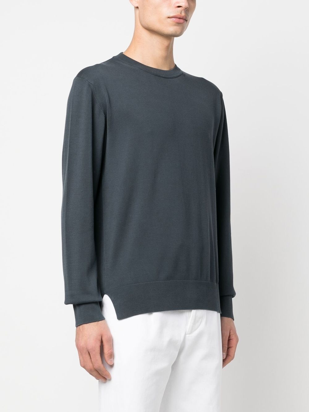 round-neck knit jumper - 3