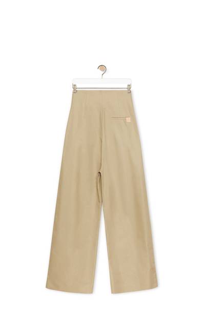 Loewe Wide leg trousers in cotton and linen outlook