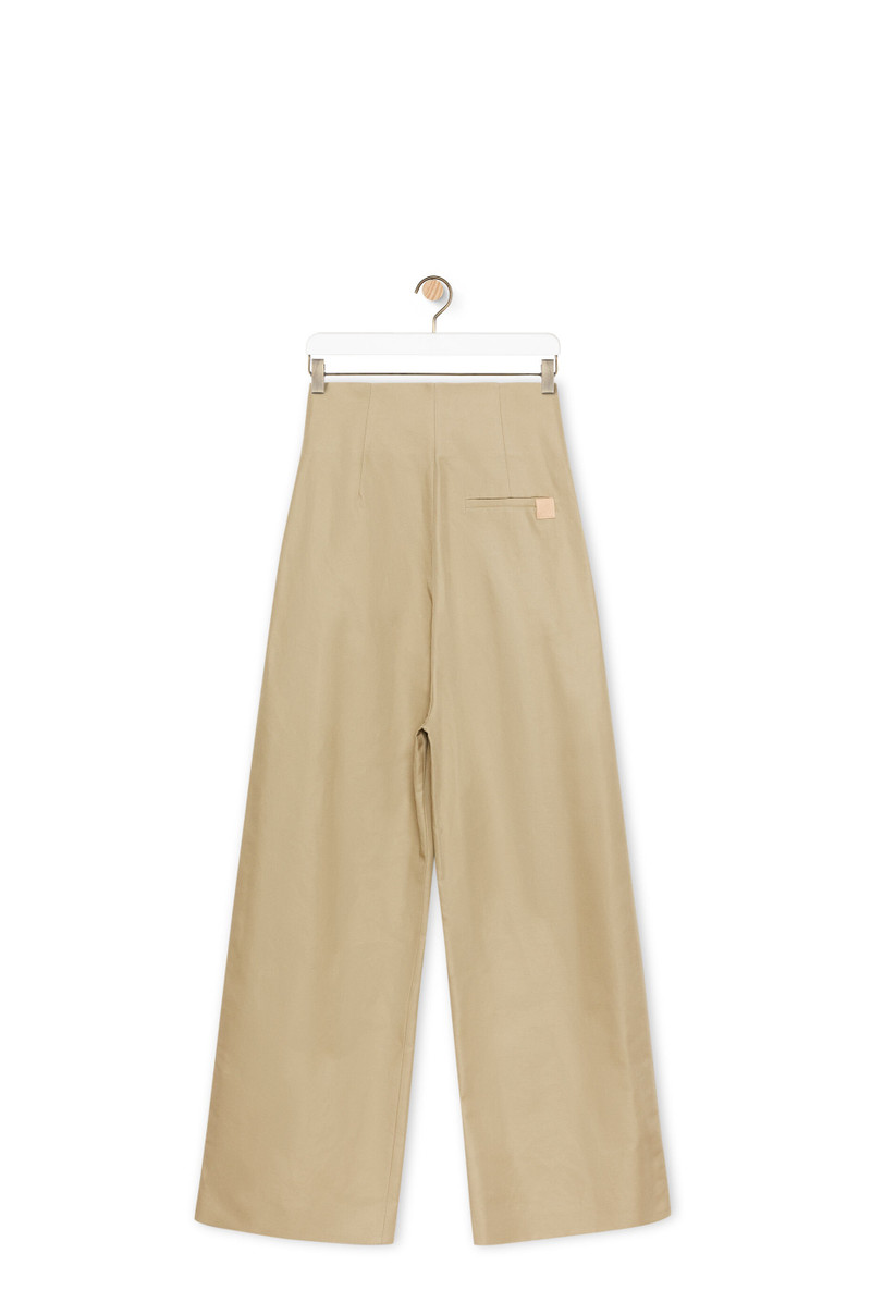 Loewe Wide leg trousers in cotton and linen outlook