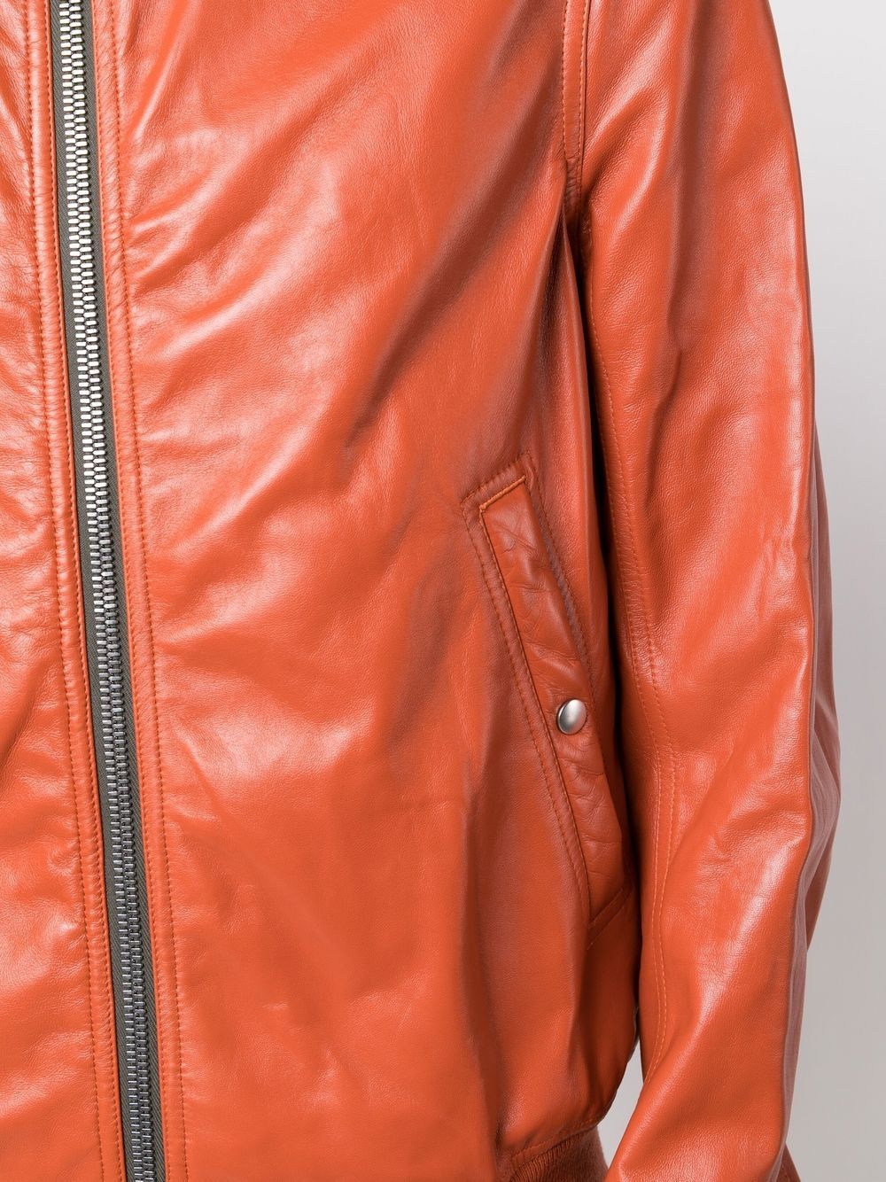 leather bomber jacket - 5