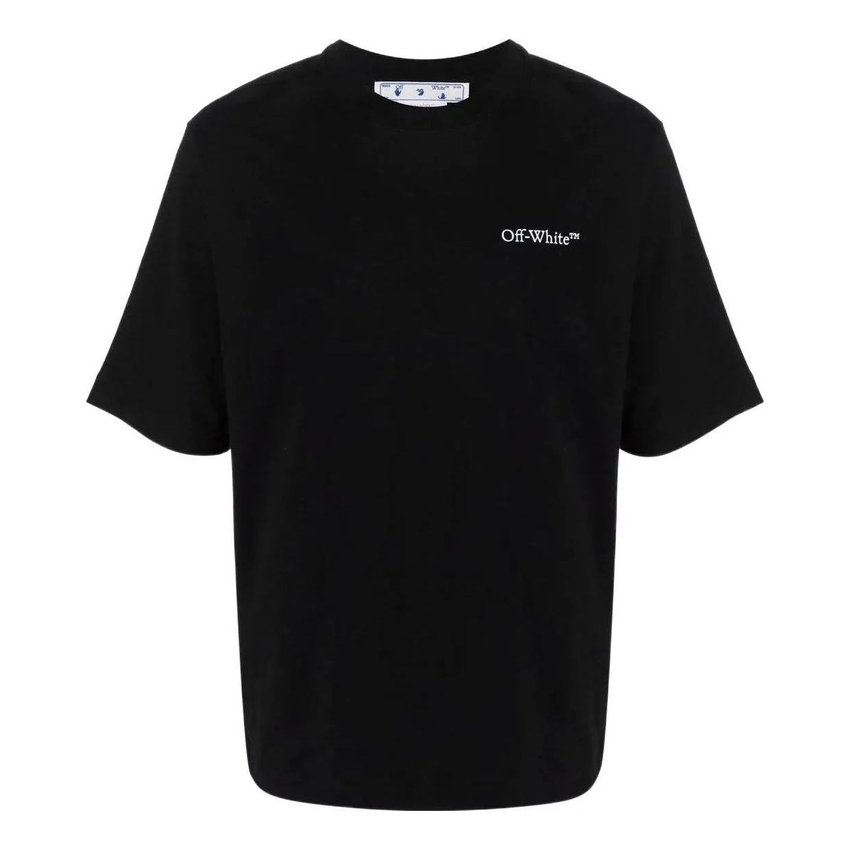 Off-White SS22 Printing Round Neck Short Sleeve Loose Fit Black OMAA119S22JER0041001 - 1