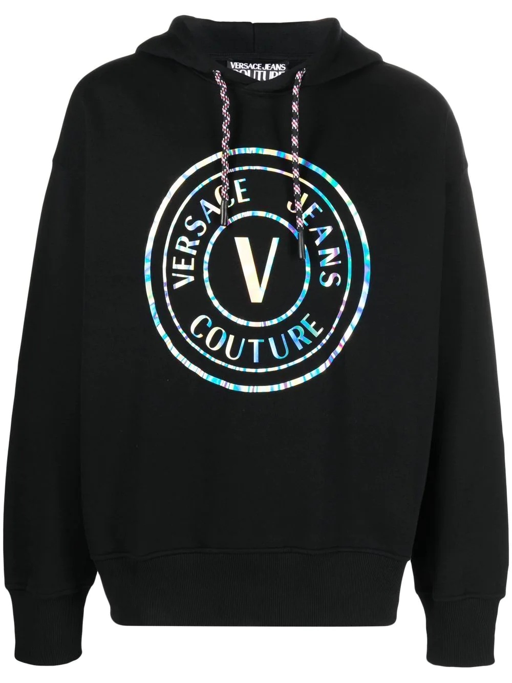 logo print hoodie - 1