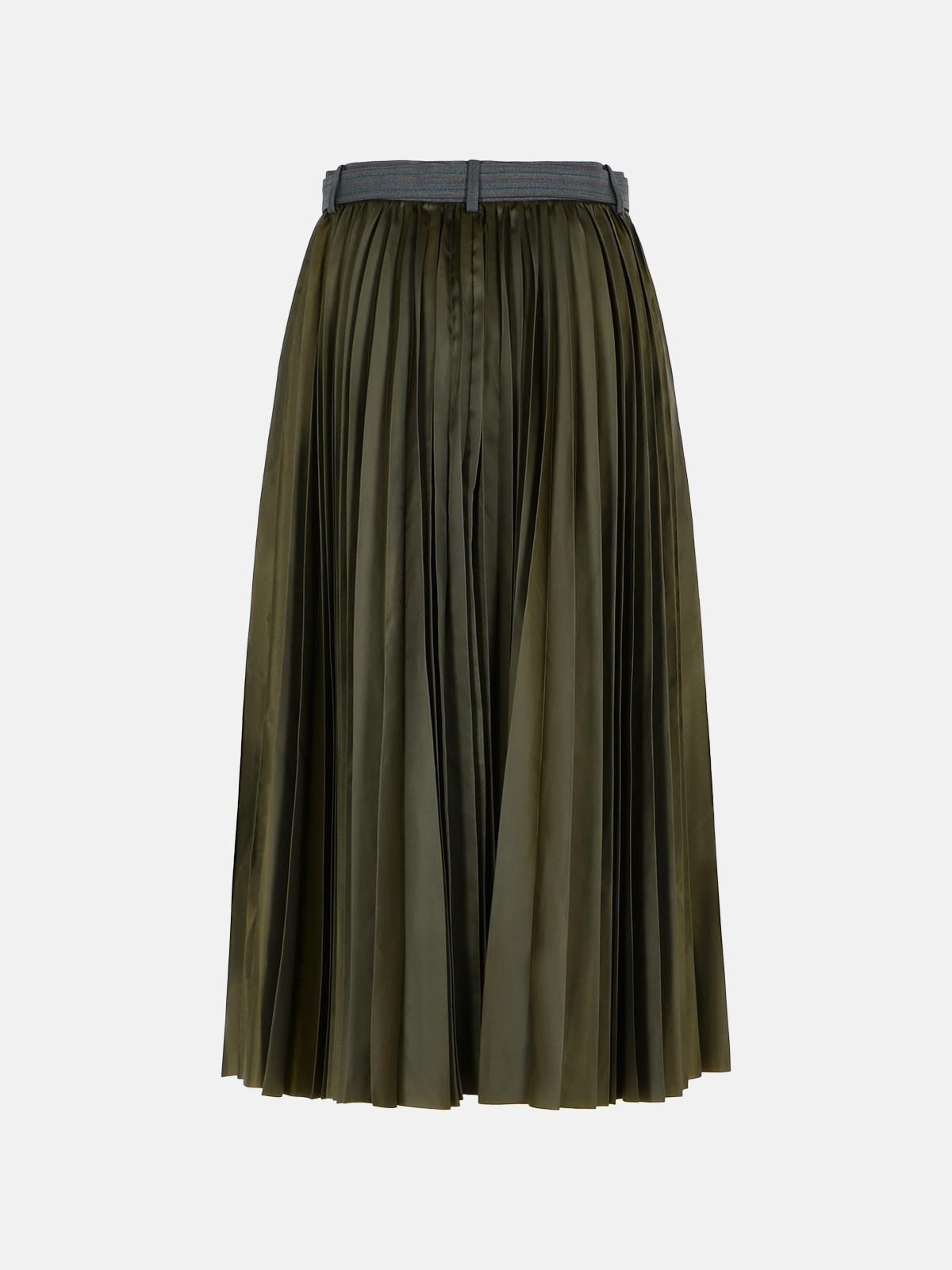 GREY WOOL BLEND SKIRT - 3