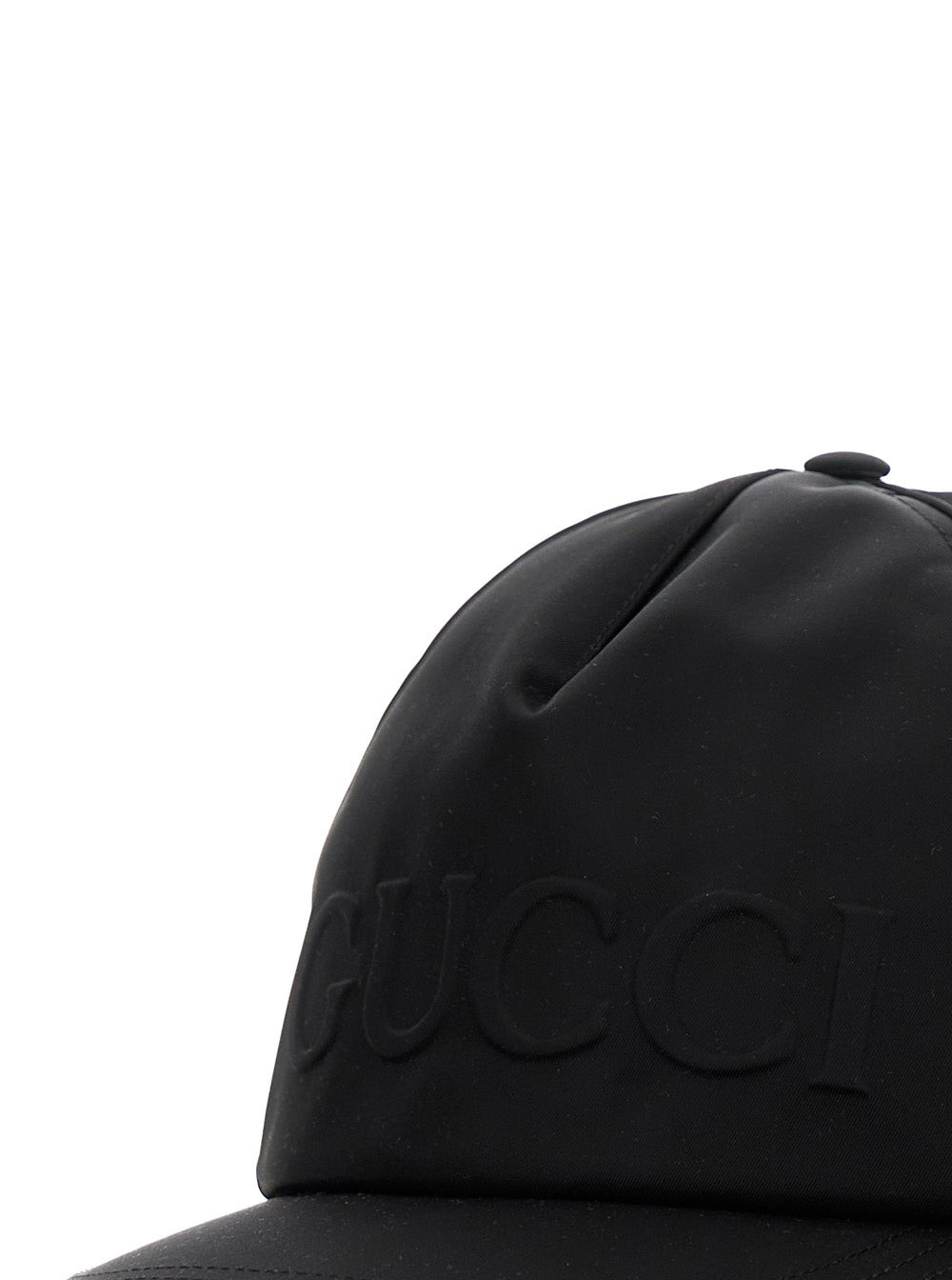 Gucci Women Black Cap With Logo On The Front And Web Detail In Tech Fabric Woman - 3