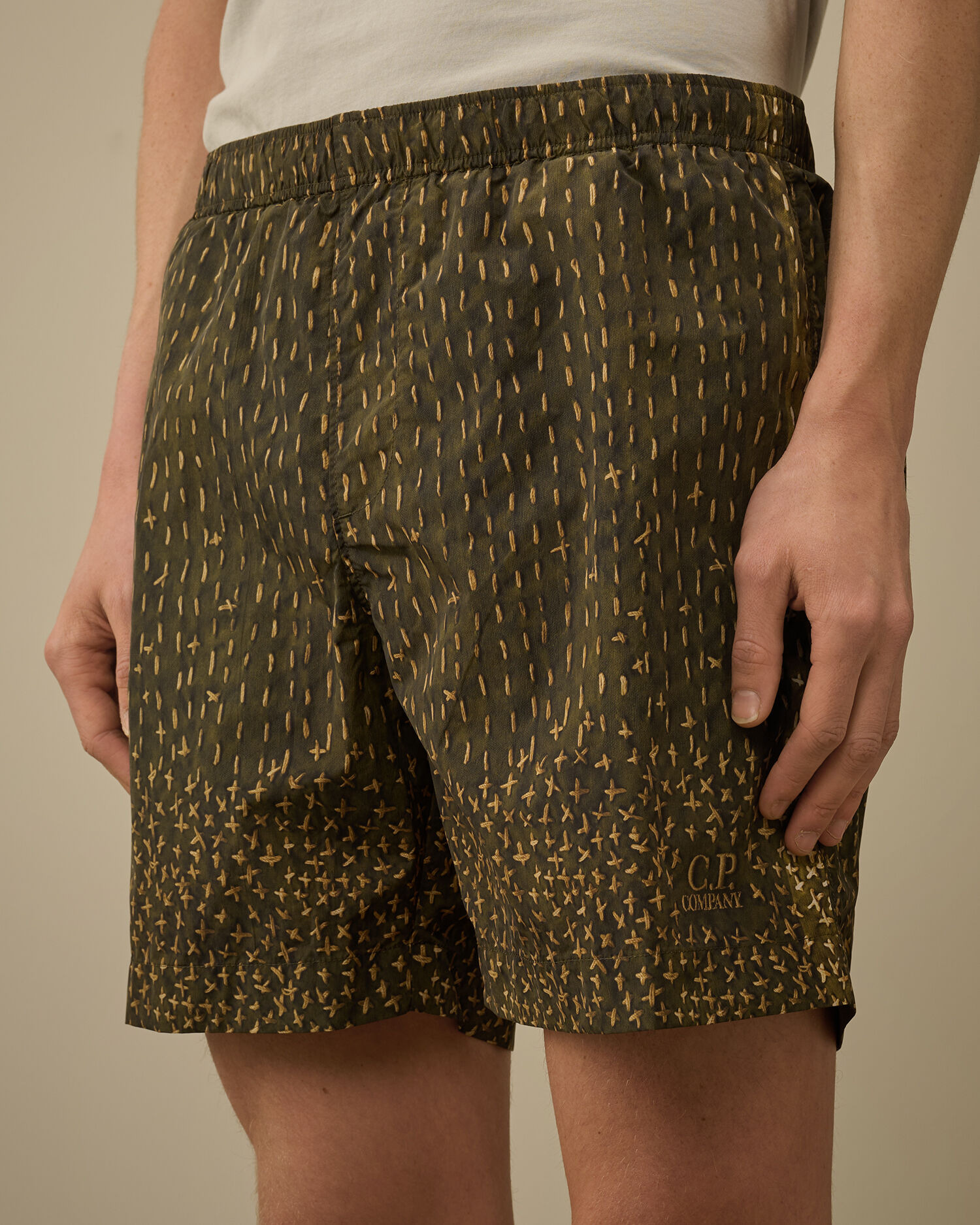 Flatt Nylon Sashiko Printed Swim Shorts - 5