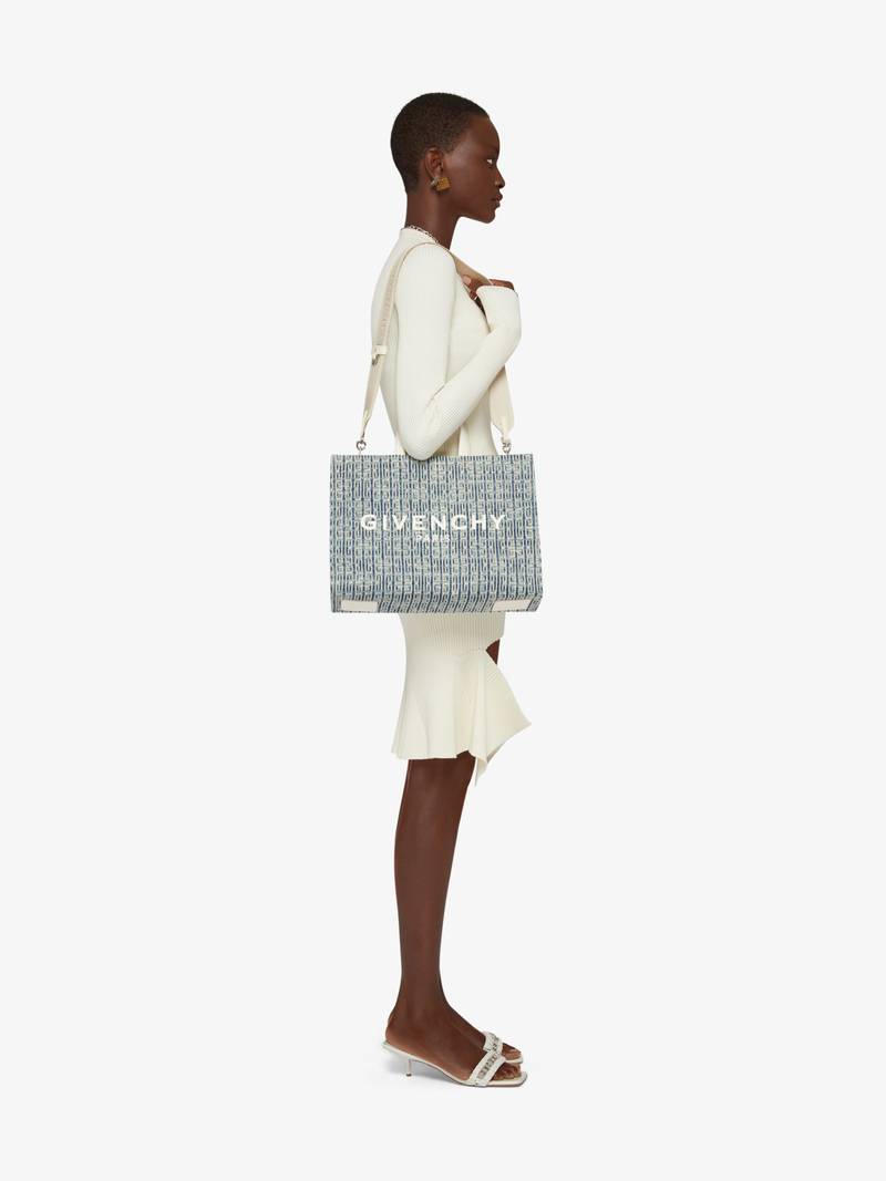 Givenchy MEDIUM G TOTE SHOPPING BAG IN 4G BLEACHED DENIM outlook