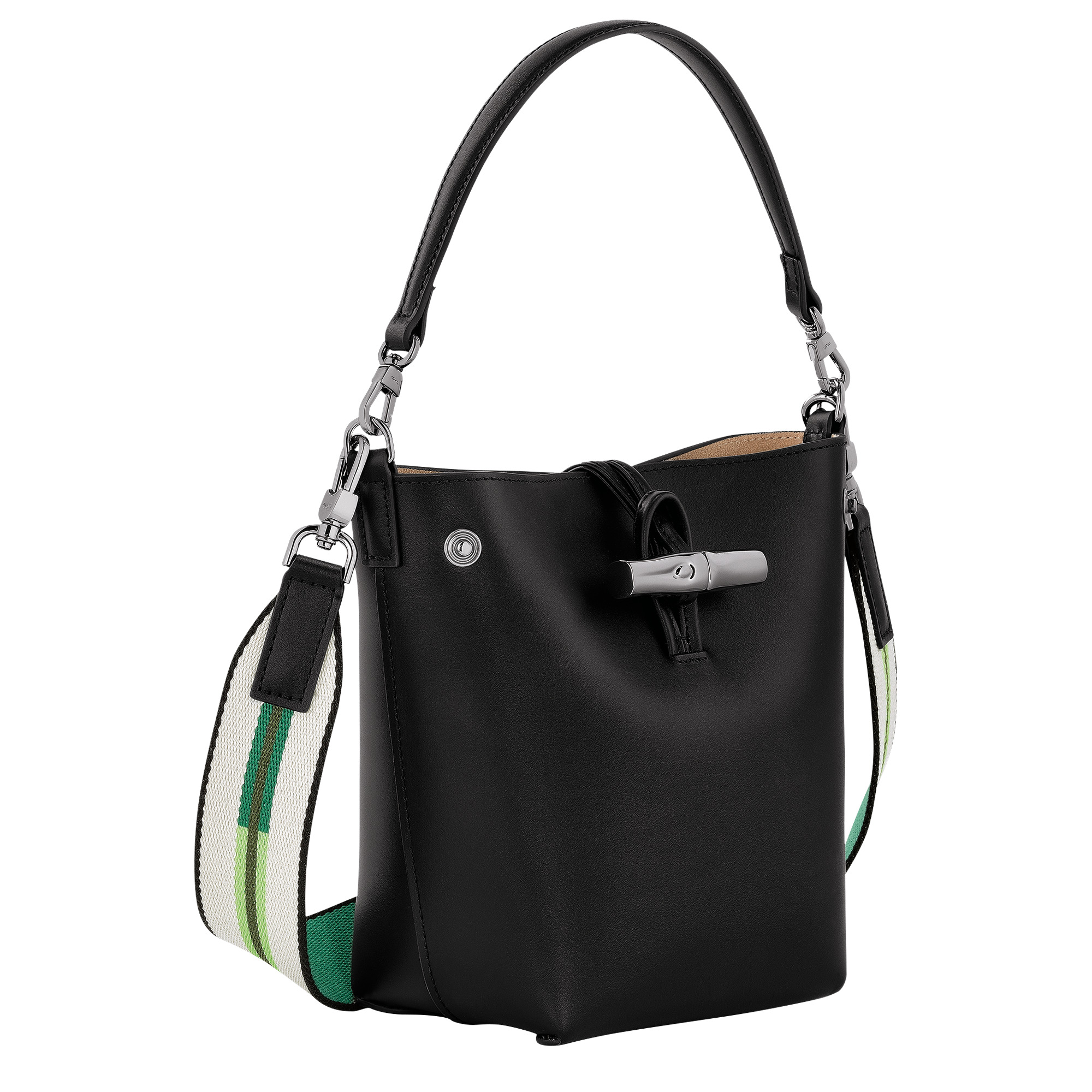 Roseau XS Bucket bag Black - Leather - 3