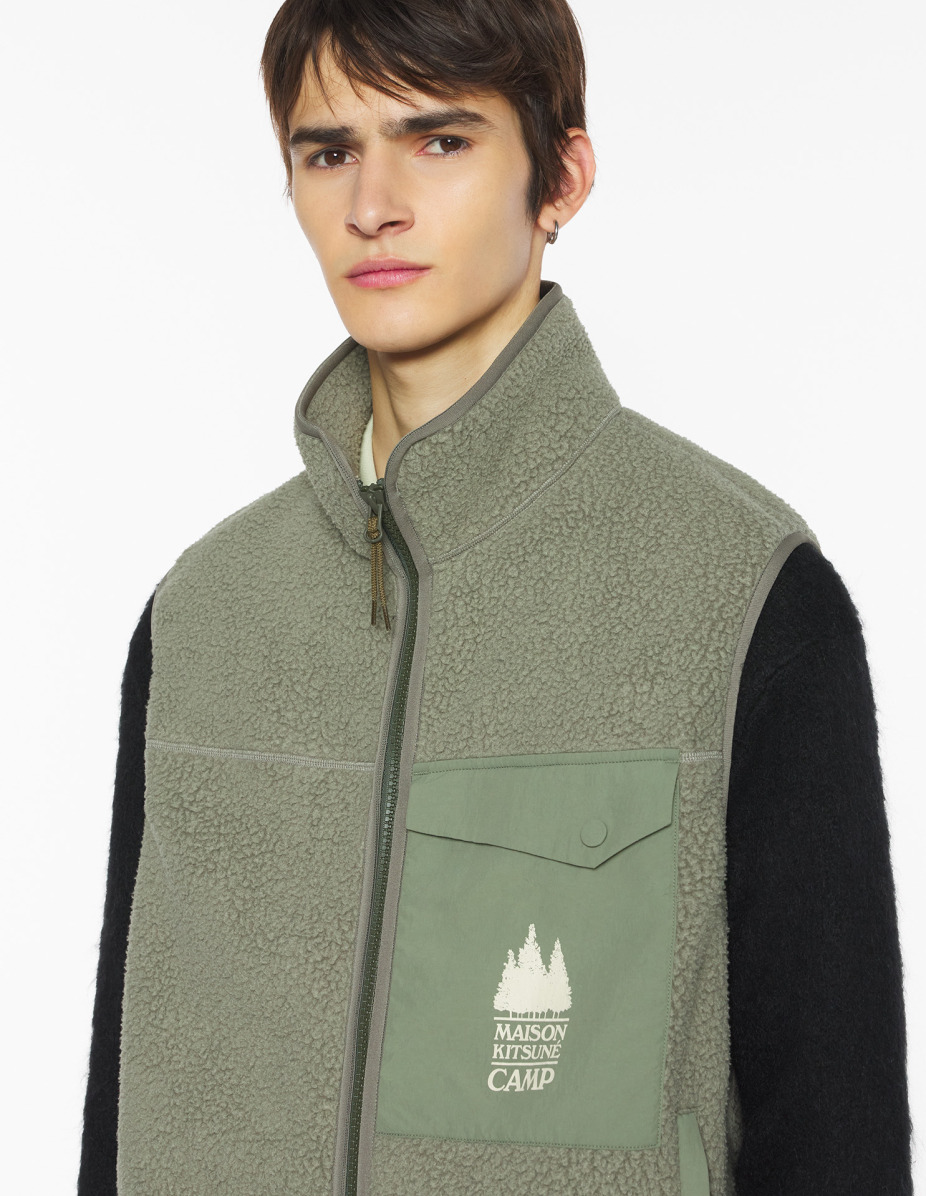 CASUAL FLEECE SLEEVELESS VEST - 4