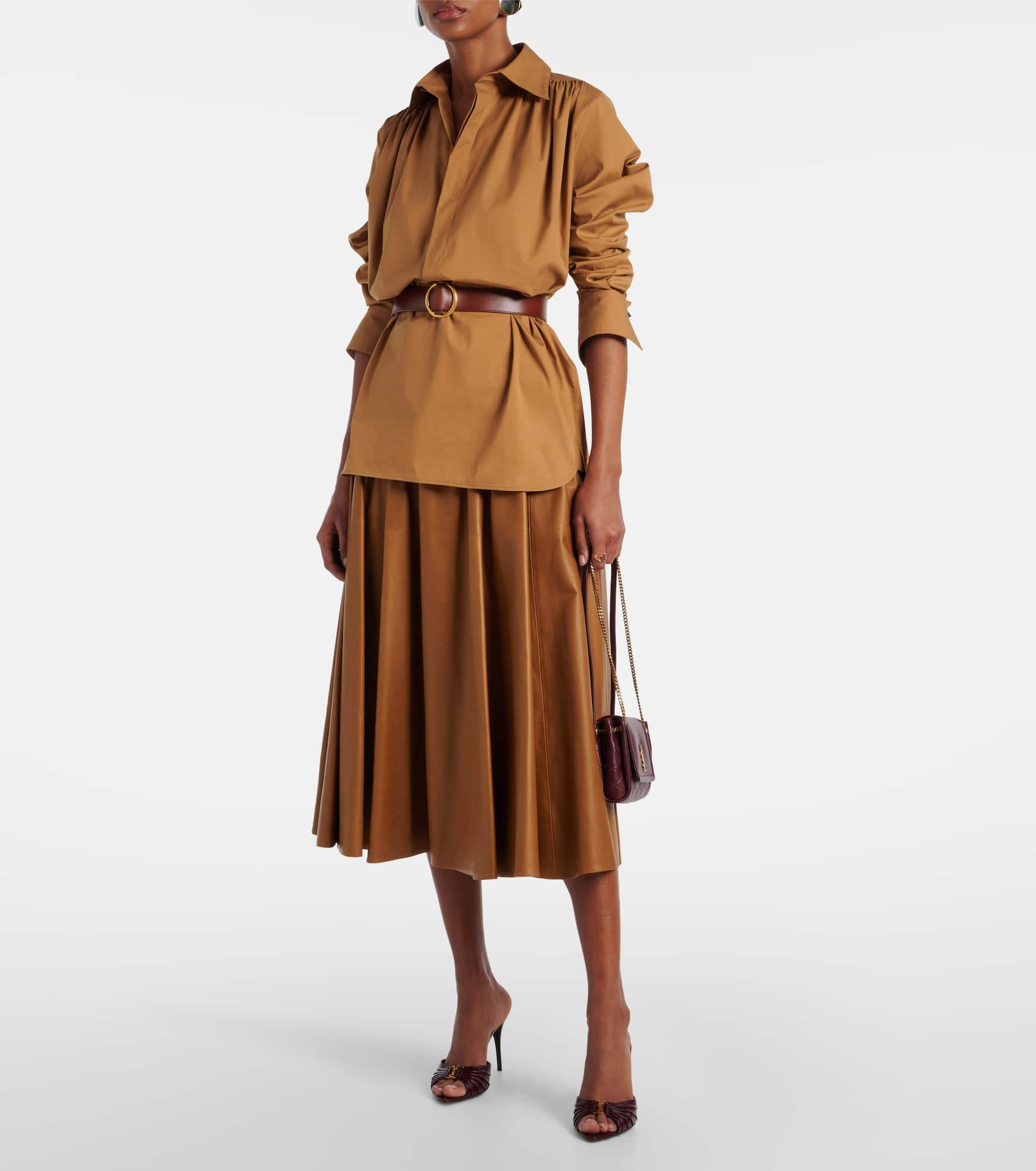 Babylone Cassandre leather mules - 3