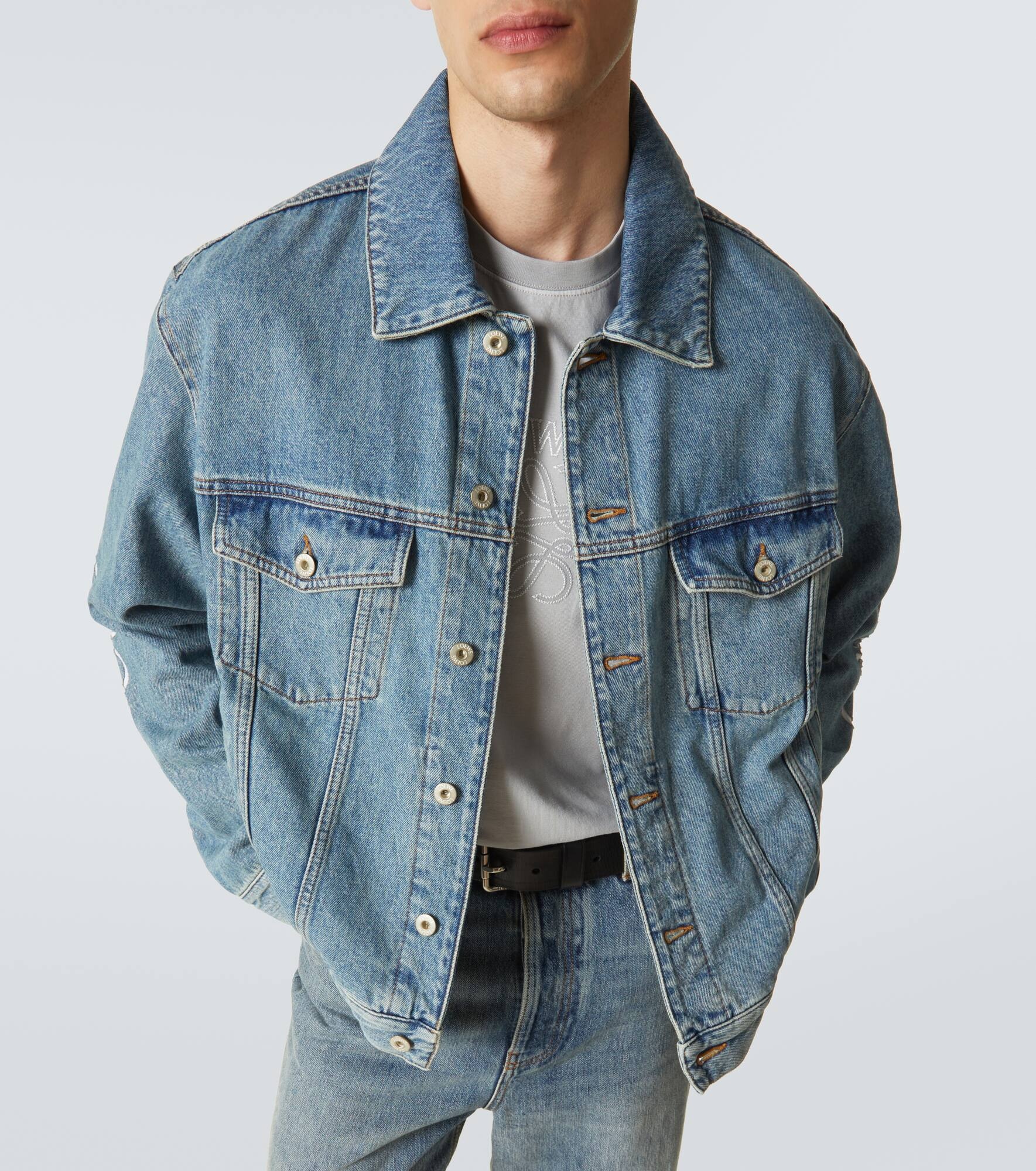 Anagram denim jacket - 5