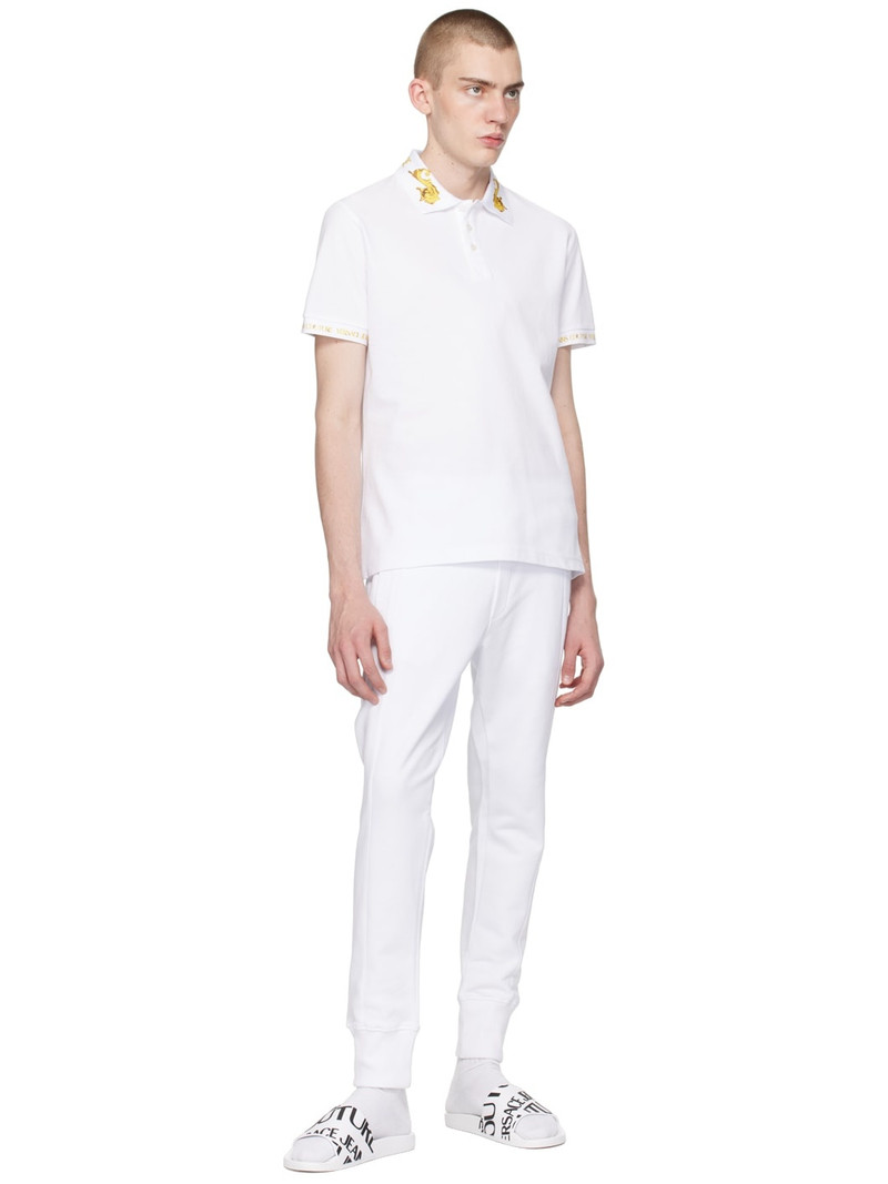 VERSACE JEANS COUTURE White Print Polo outlook