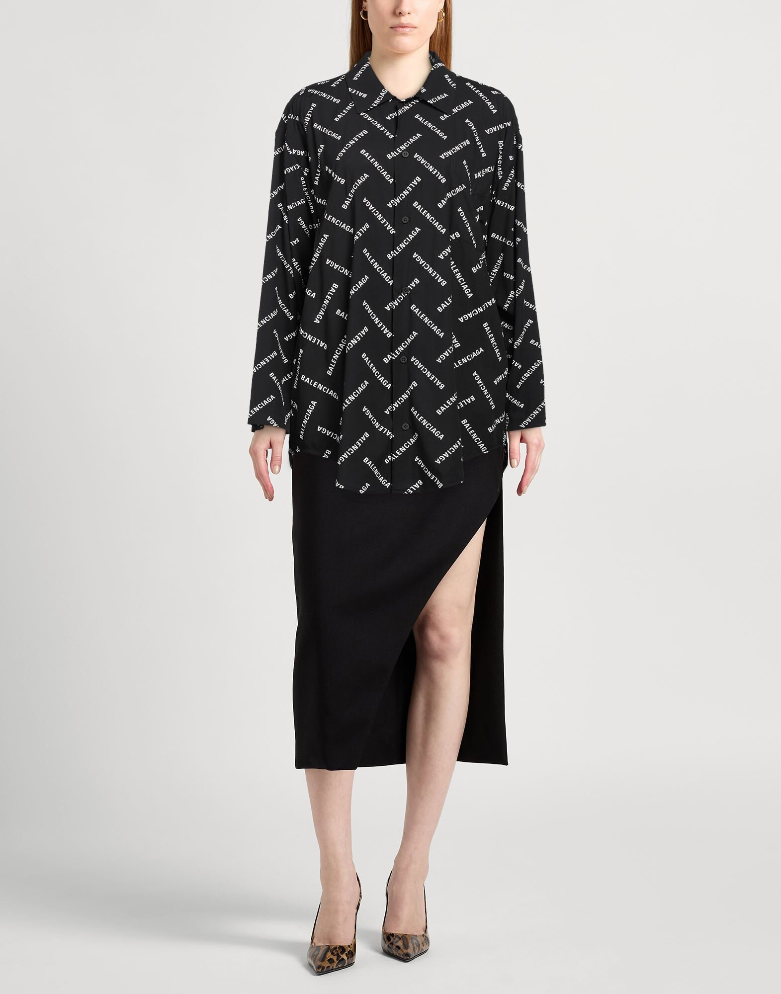 Black Women's Patterned Shirts & Blouses - 2